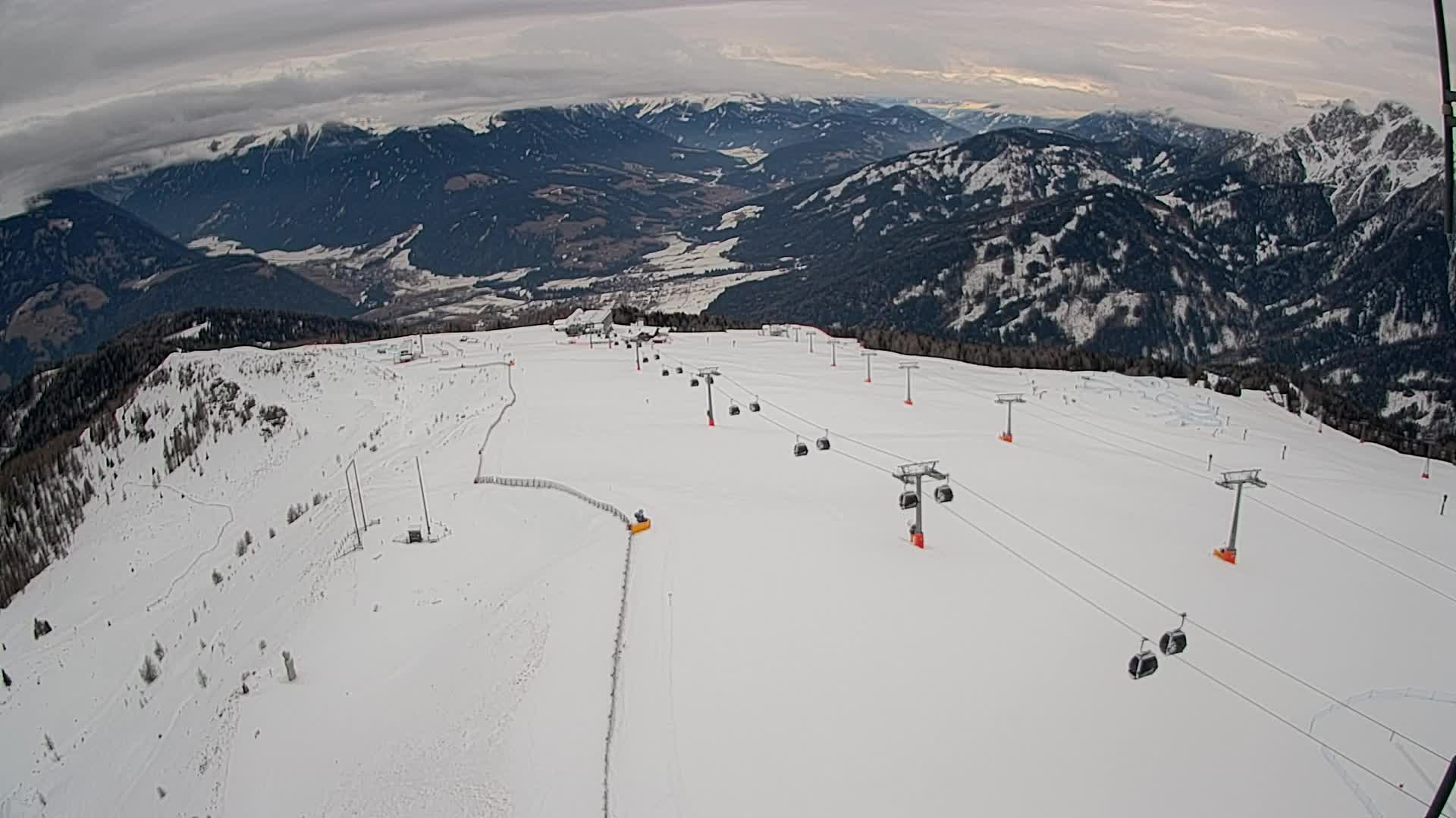 Kronplatz-Gipfel | Blick nach Olang – Valdaora