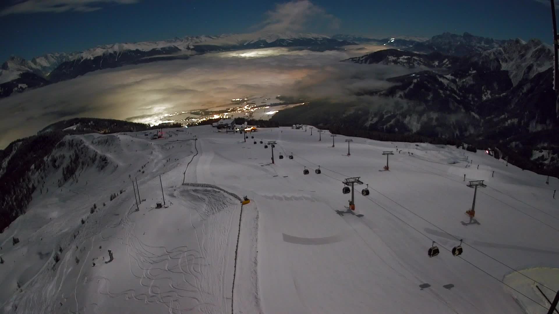Kronplatz-Gipfel | Blick nach Olang – Valdaora