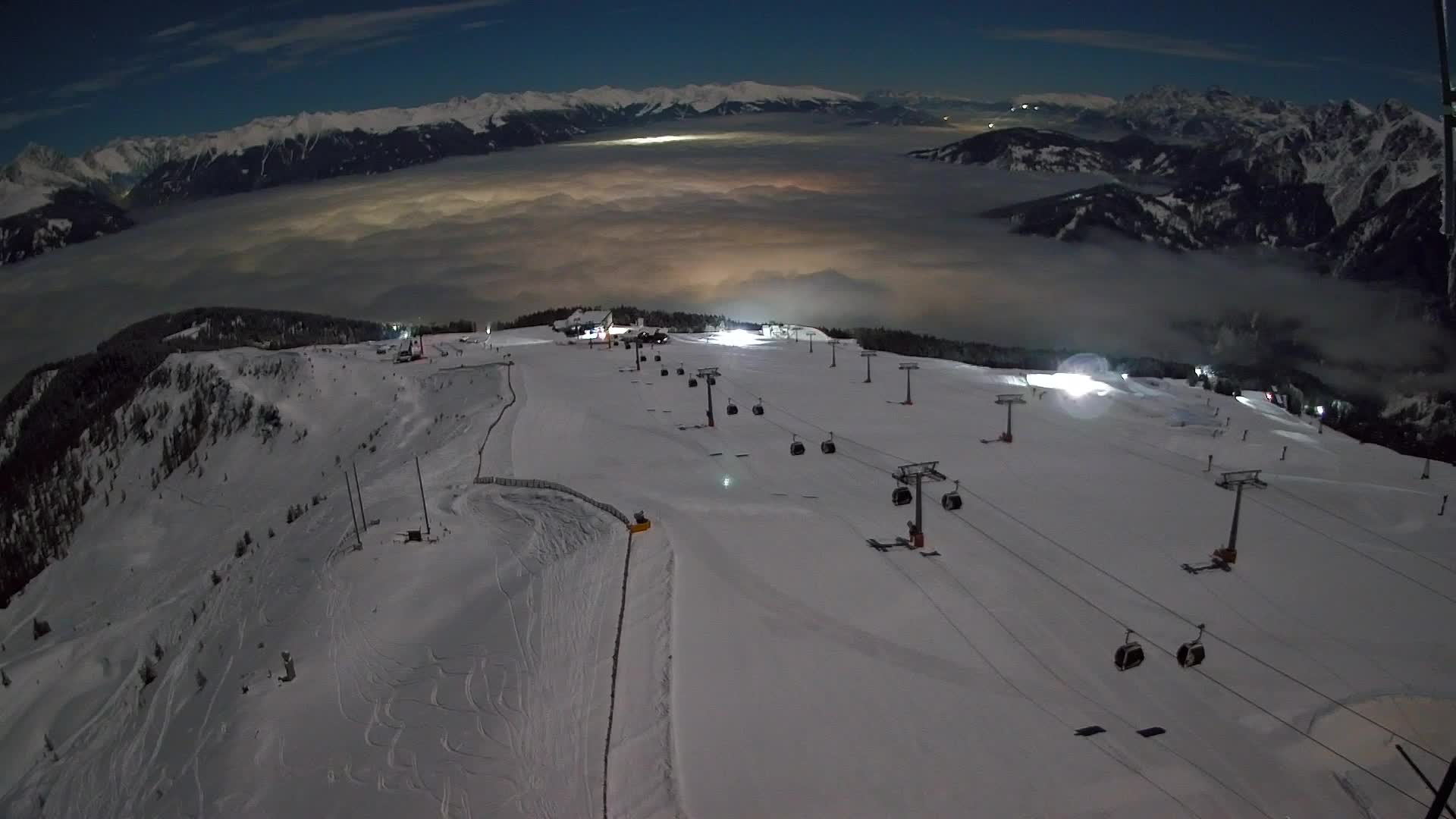 Kronplatz-Gipfel | Blick nach Olang – Valdaora