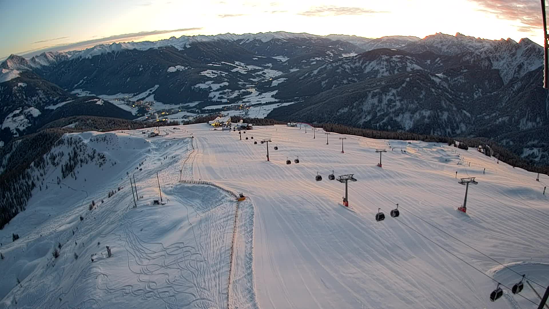 Kronplatz vrh | pogled na Valdaora – Olang