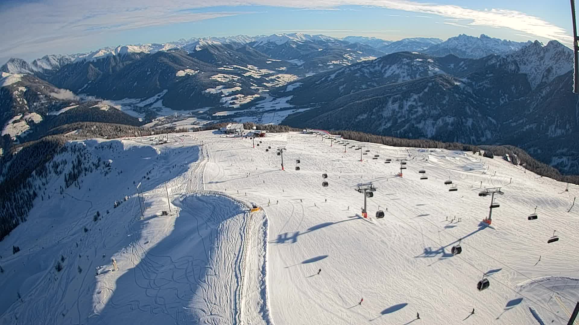 Kronplatz-Gipfel | Blick nach Olang – Valdaora