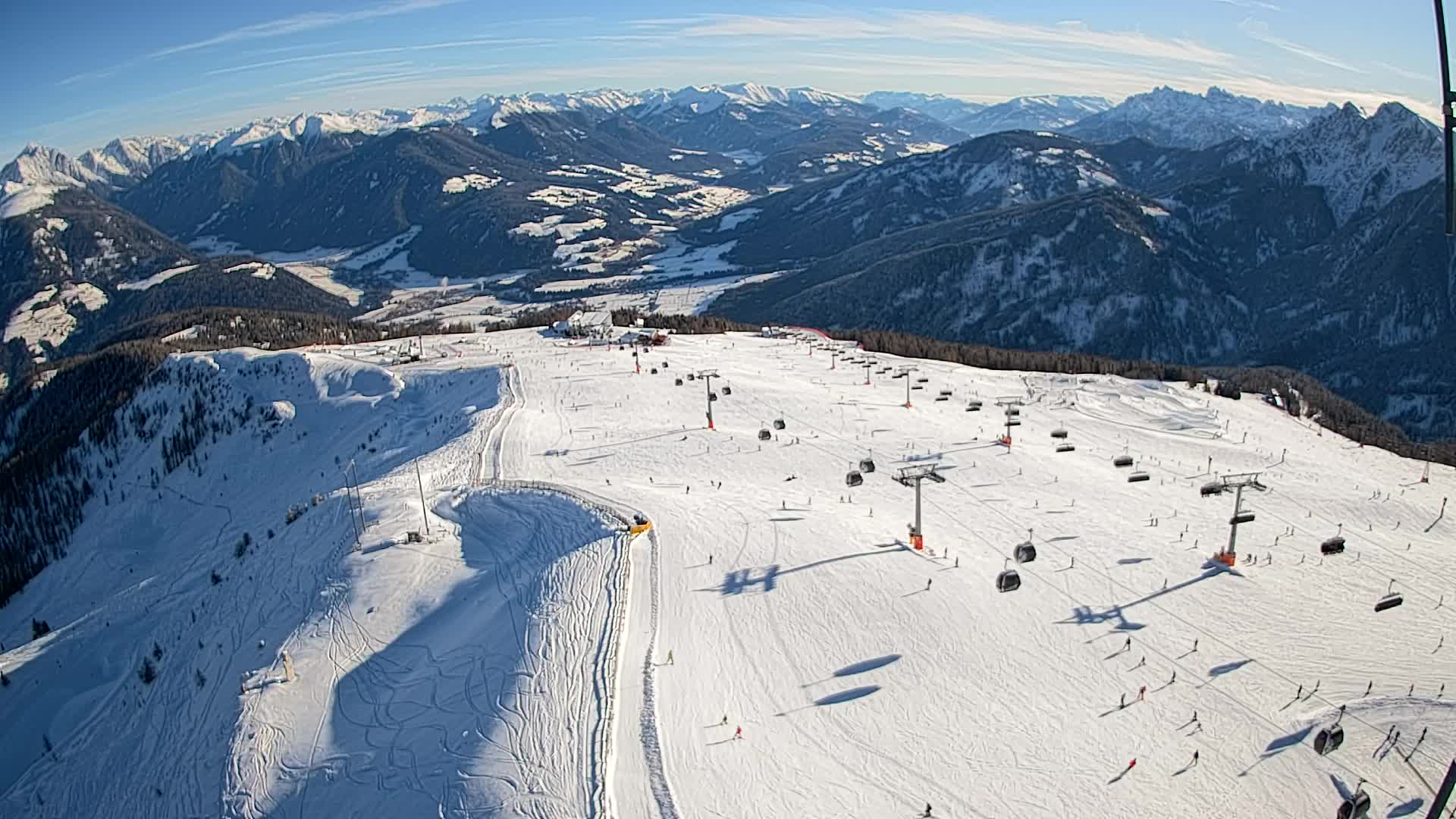 Kronplatz-Gipfel | Blick nach Olang – Valdaora