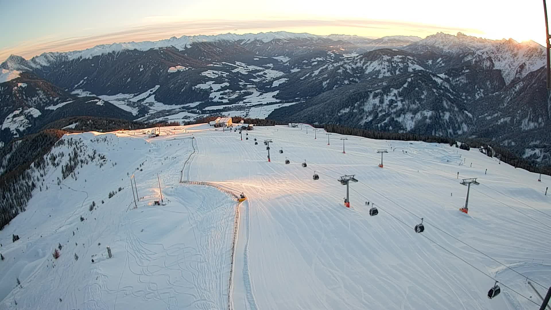 Kronplatz-Gipfel | Blick nach Olang – Valdaora