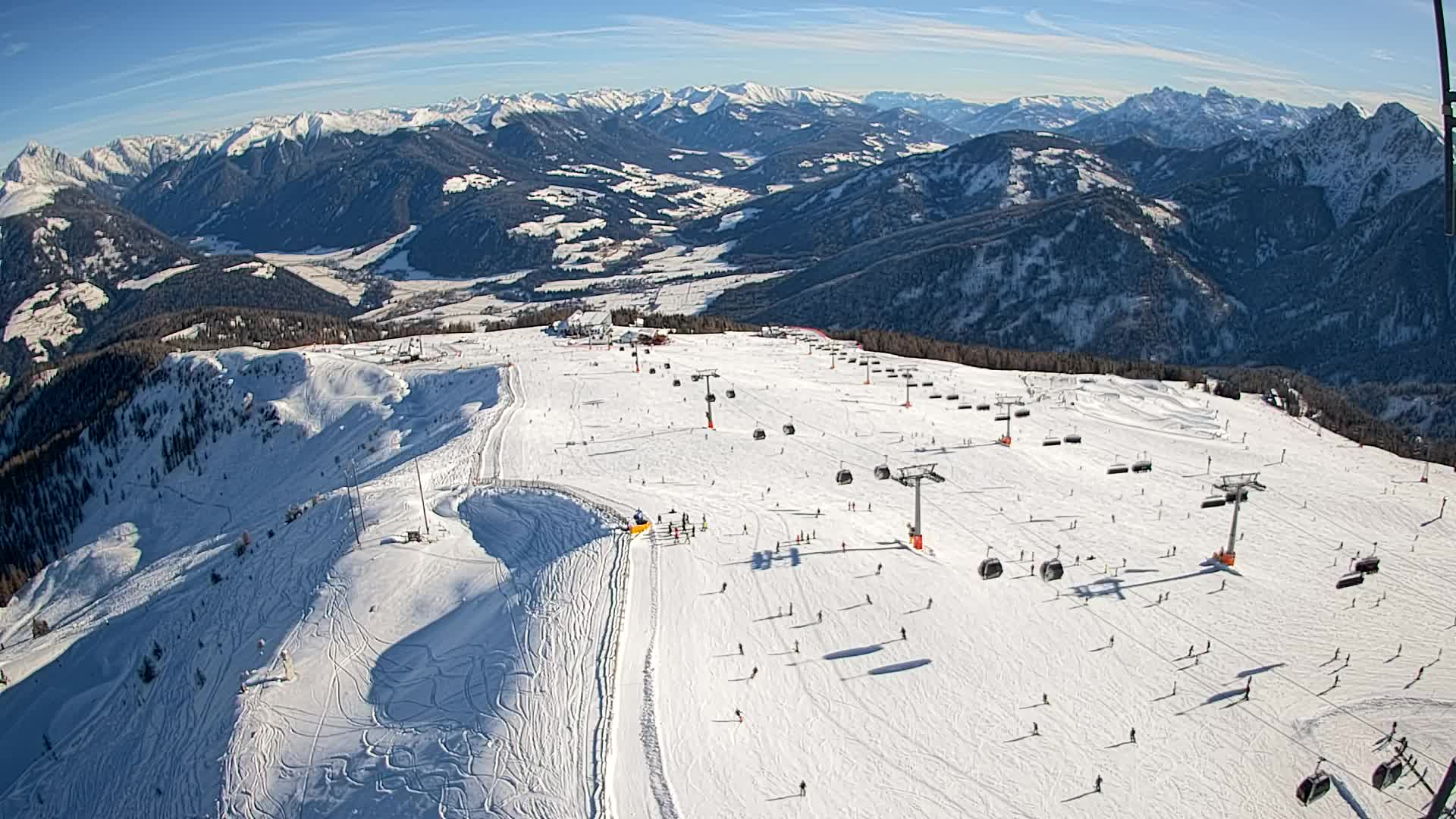 Kronplatz-Gipfel | Blick nach Olang – Valdaora