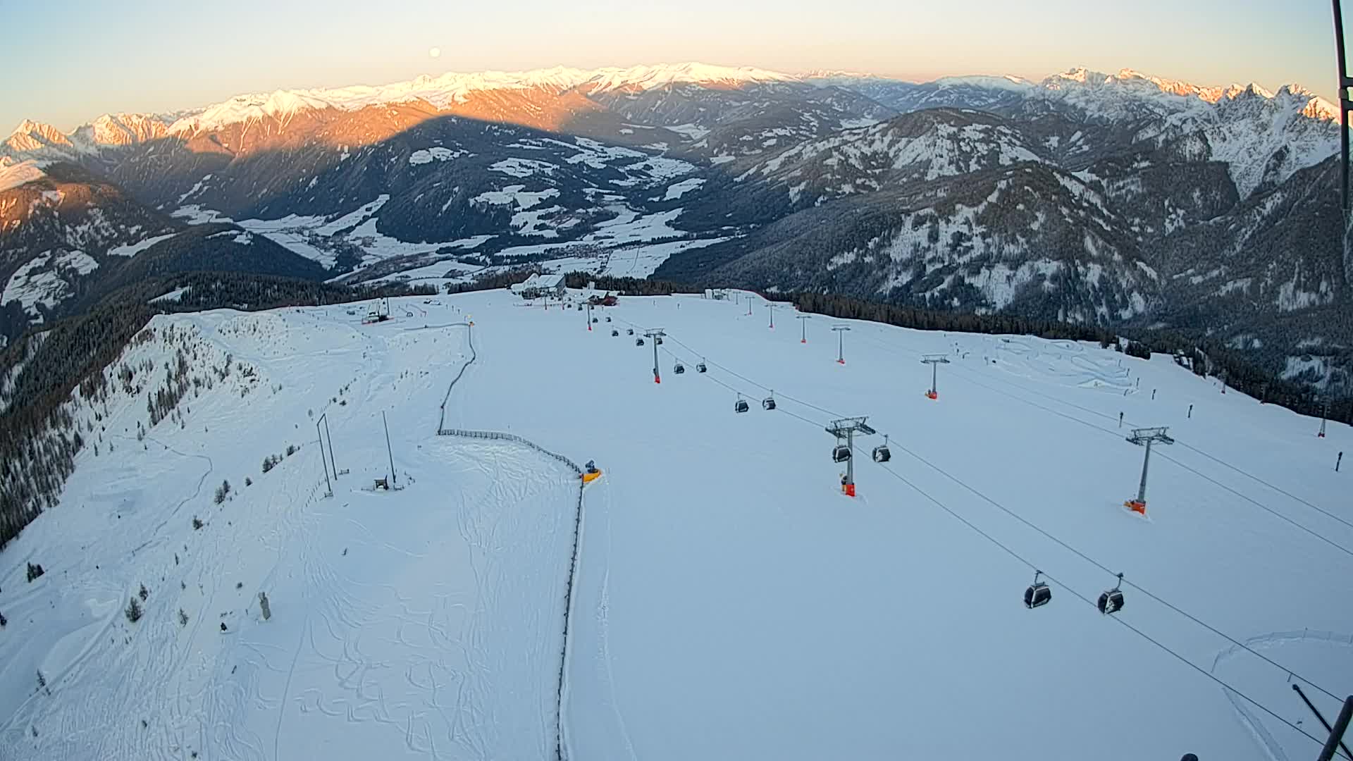 Kronplatz-Gipfel | Blick nach Olang – Valdaora