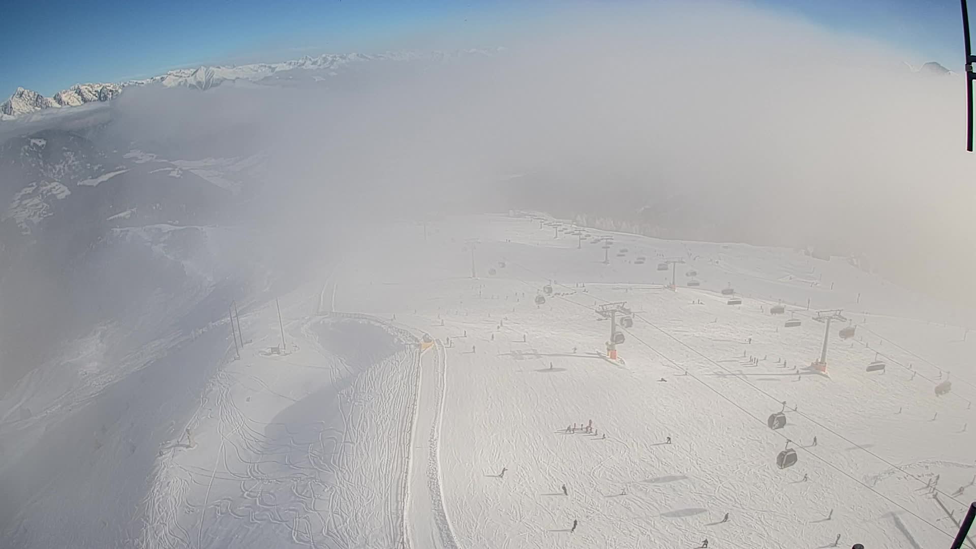 Kronplatz-Gipfel | Blick nach Olang – Valdaora