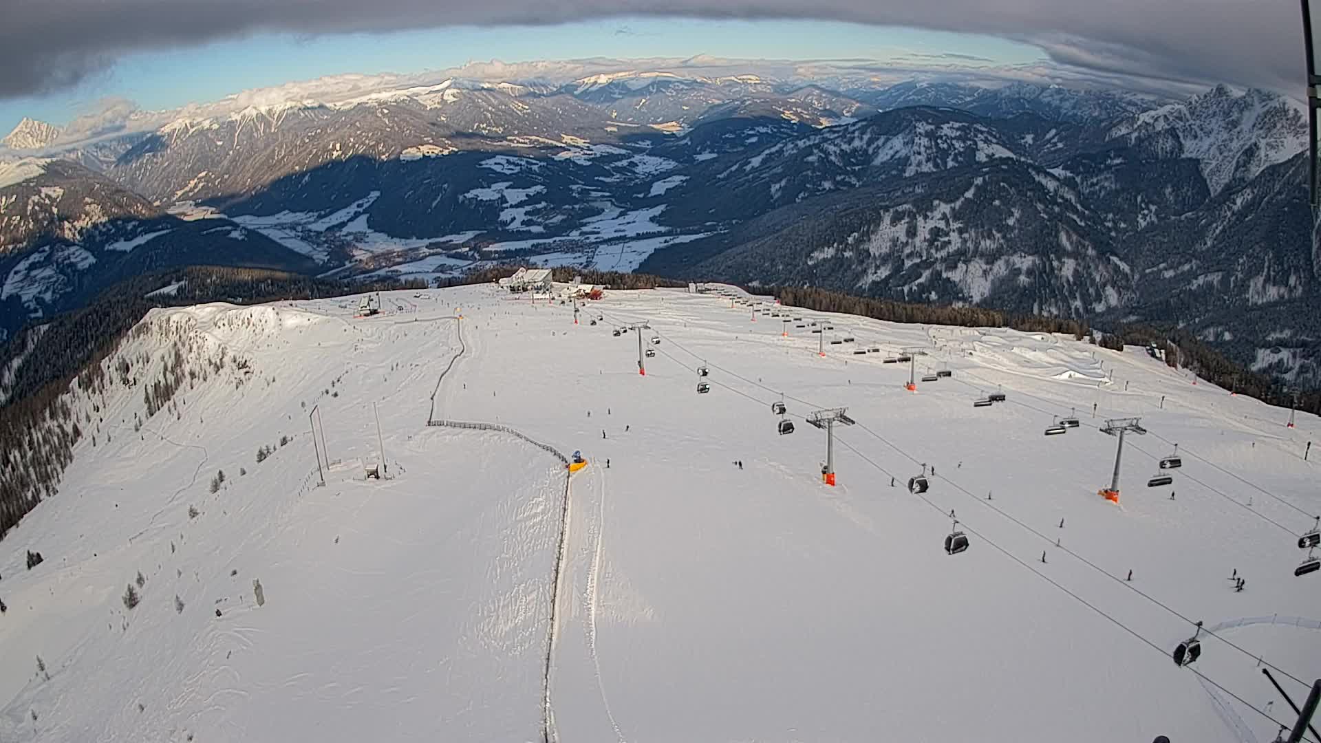 Kronplatz-Gipfel | Blick nach Olang – Valdaora