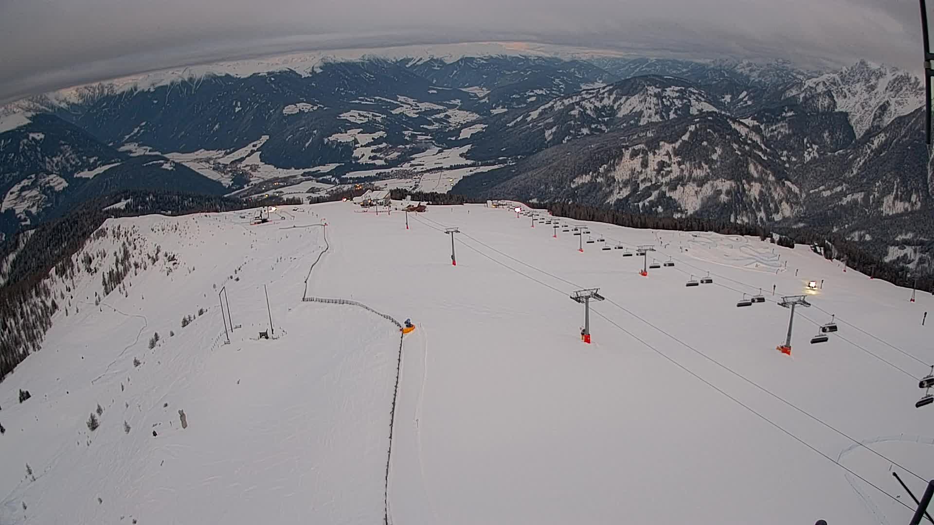 Kronplatz-Gipfel | Blick nach Olang – Valdaora