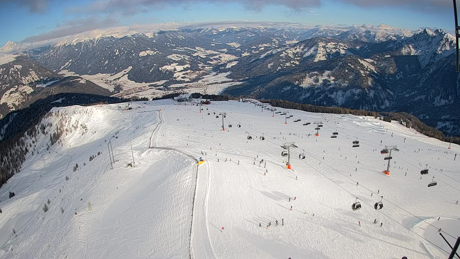 Kronplatz-Gipfel | Blick nach Olang – Valdaora