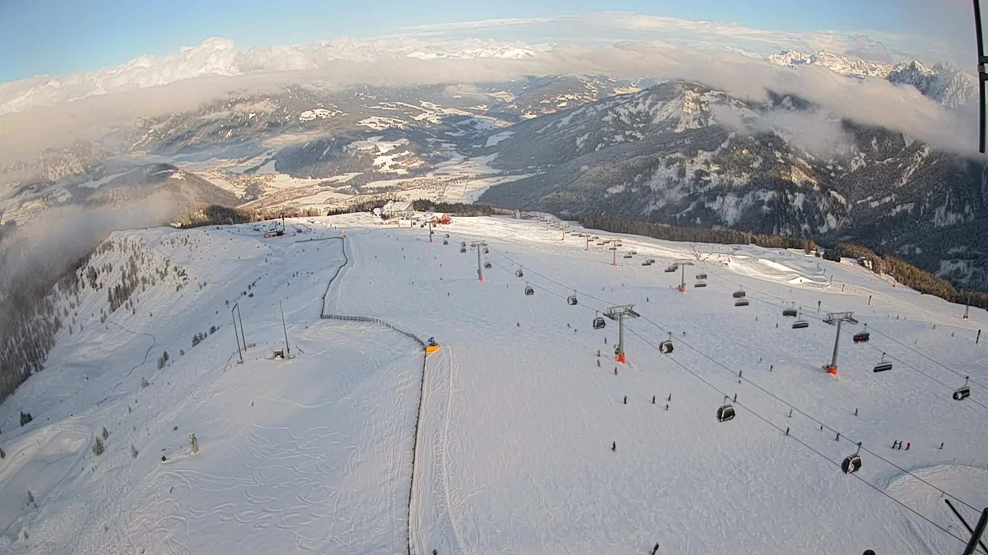 Kronplatz-Gipfel | Blick nach Olang – Valdaora