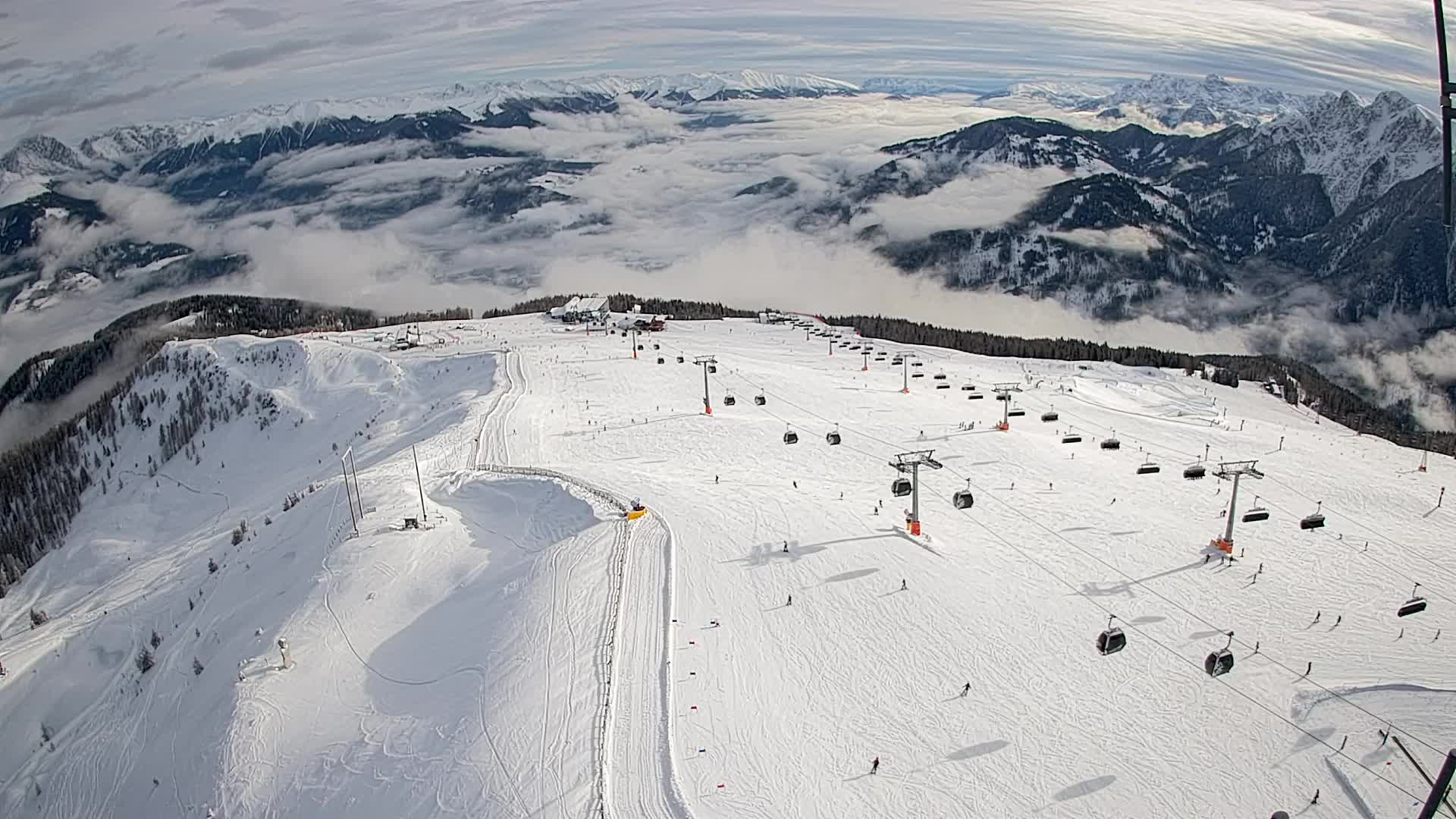 Kronplatz vrh | pogled na Valdaora – Olang