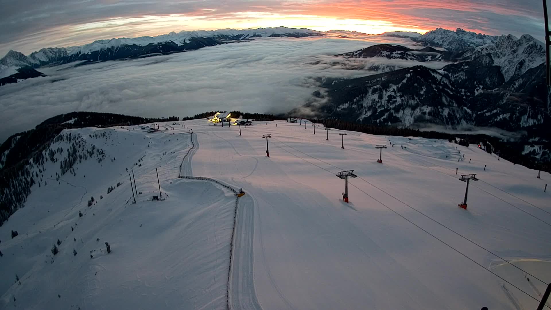 Kronplatz-Gipfel | Blick nach Olang – Valdaora