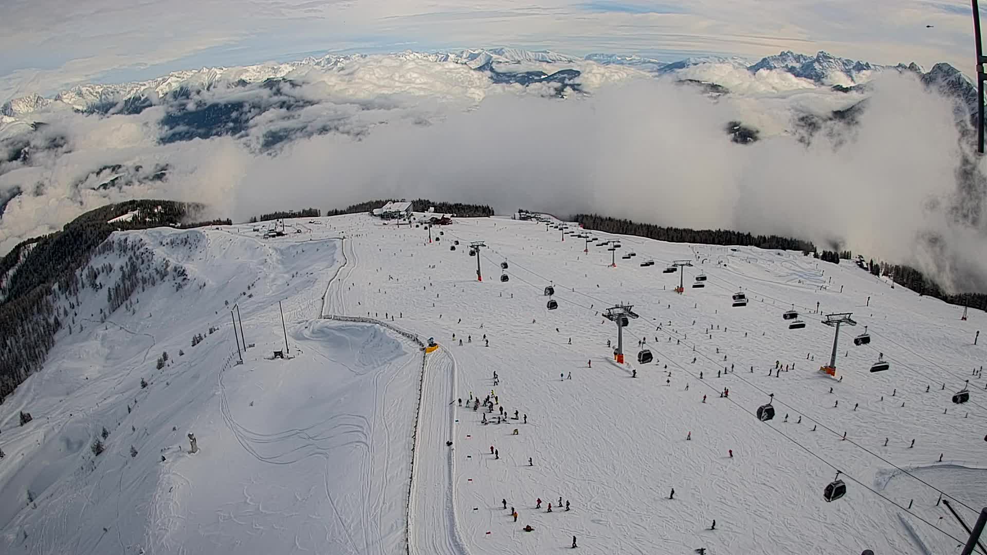 Kronplatz vrh | pogled na Valdaora – Olang