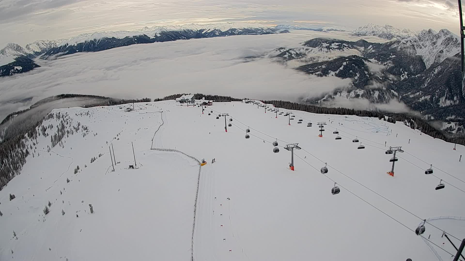 Kronplatz-Gipfel | Blick nach Olang – Valdaora