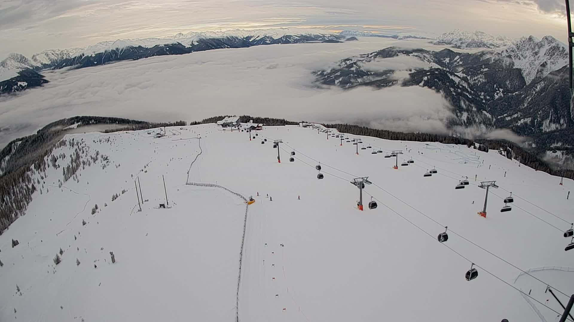 Kronplatz-Gipfel | Blick nach Olang – Valdaora