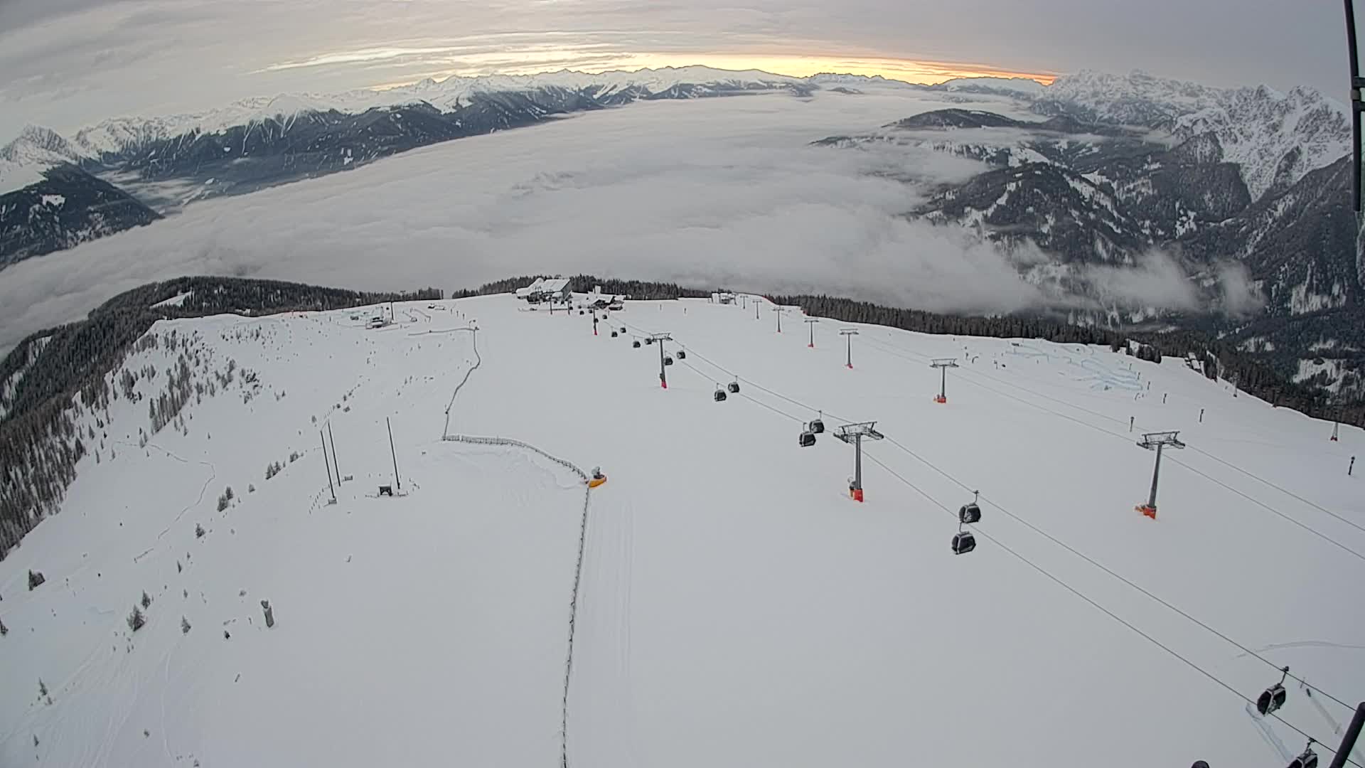Kronplatz-Gipfel | Blick nach Olang – Valdaora