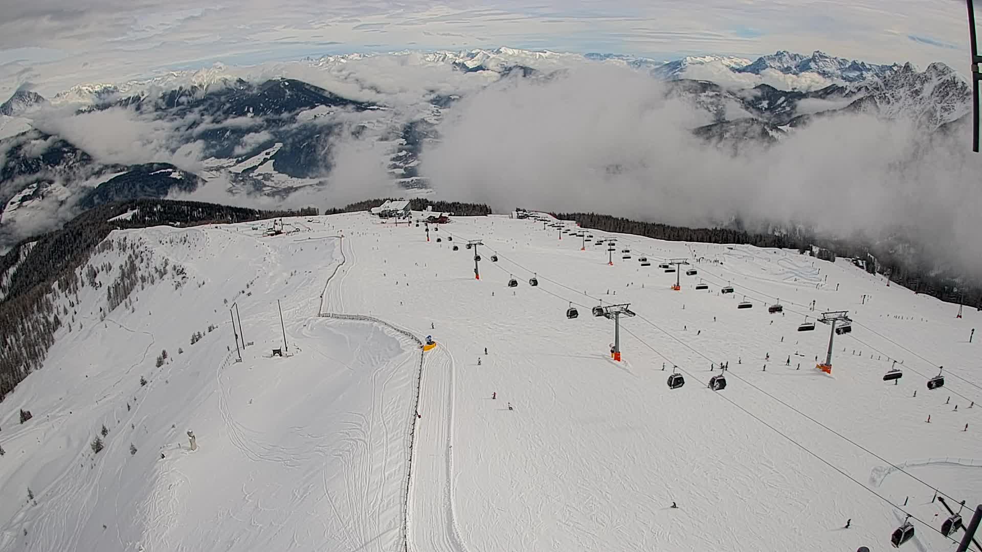 Kronplatz-Gipfel | Blick nach Olang – Valdaora
