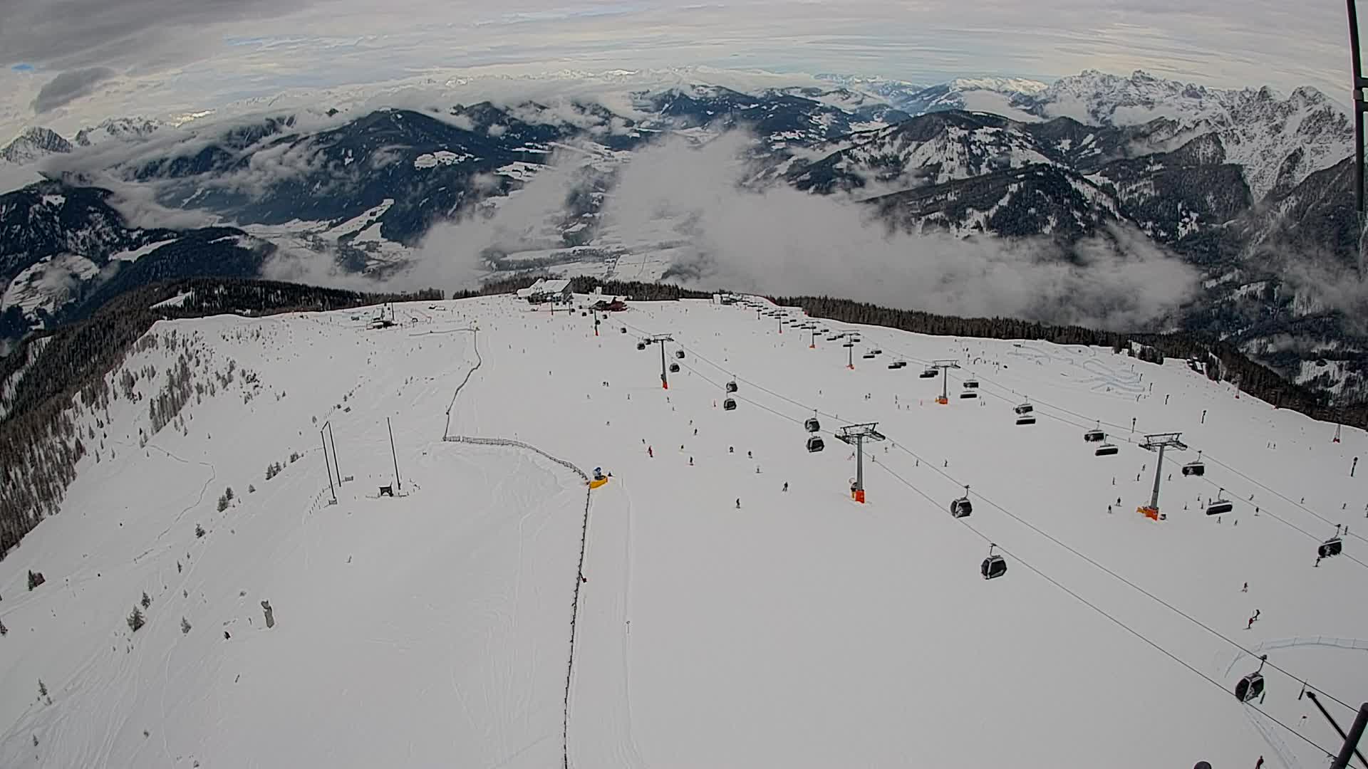 Kronplatz-Gipfel | Blick nach Olang – Valdaora