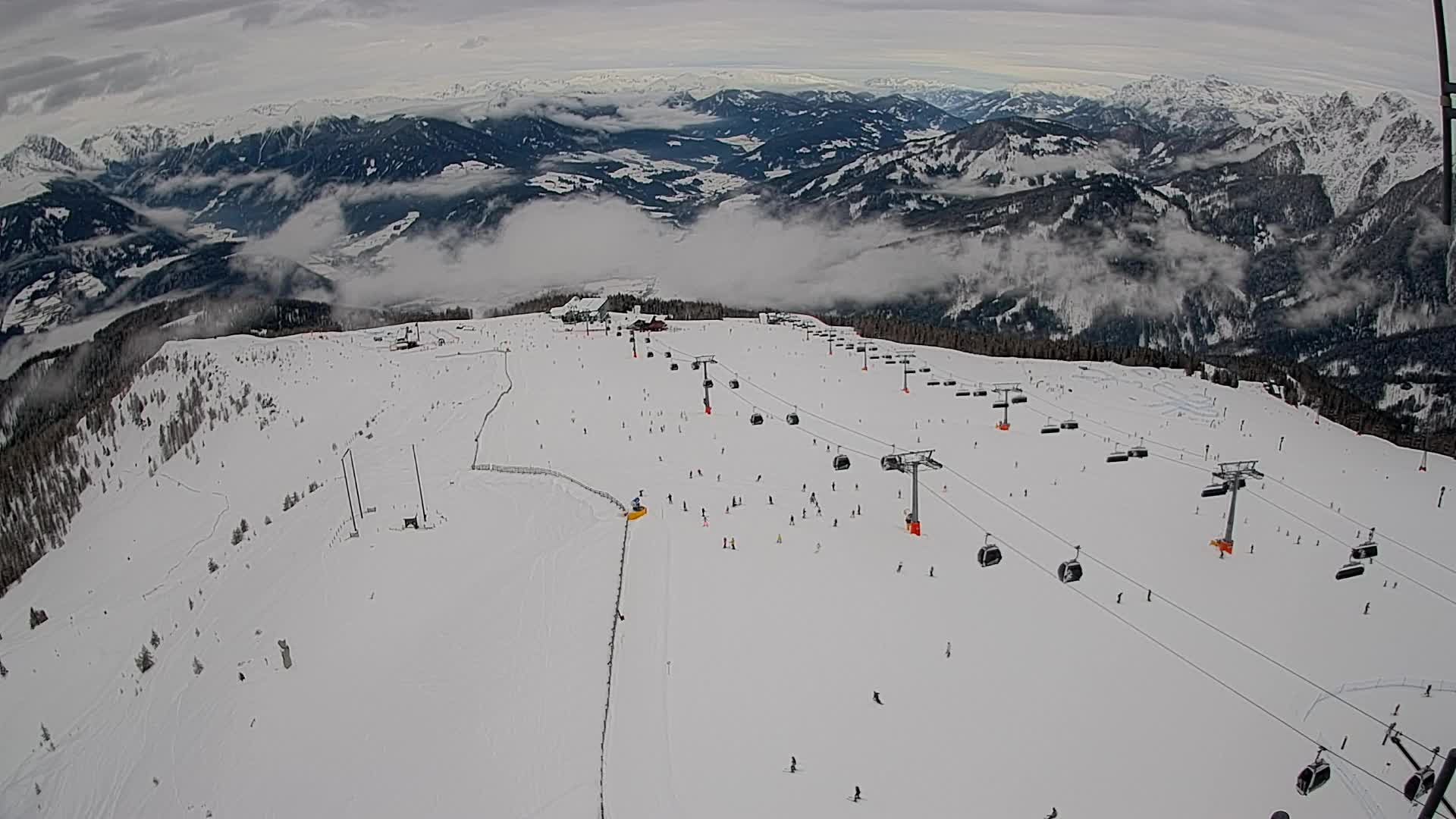 Kronplatz-Gipfel | Blick nach Olang – Valdaora