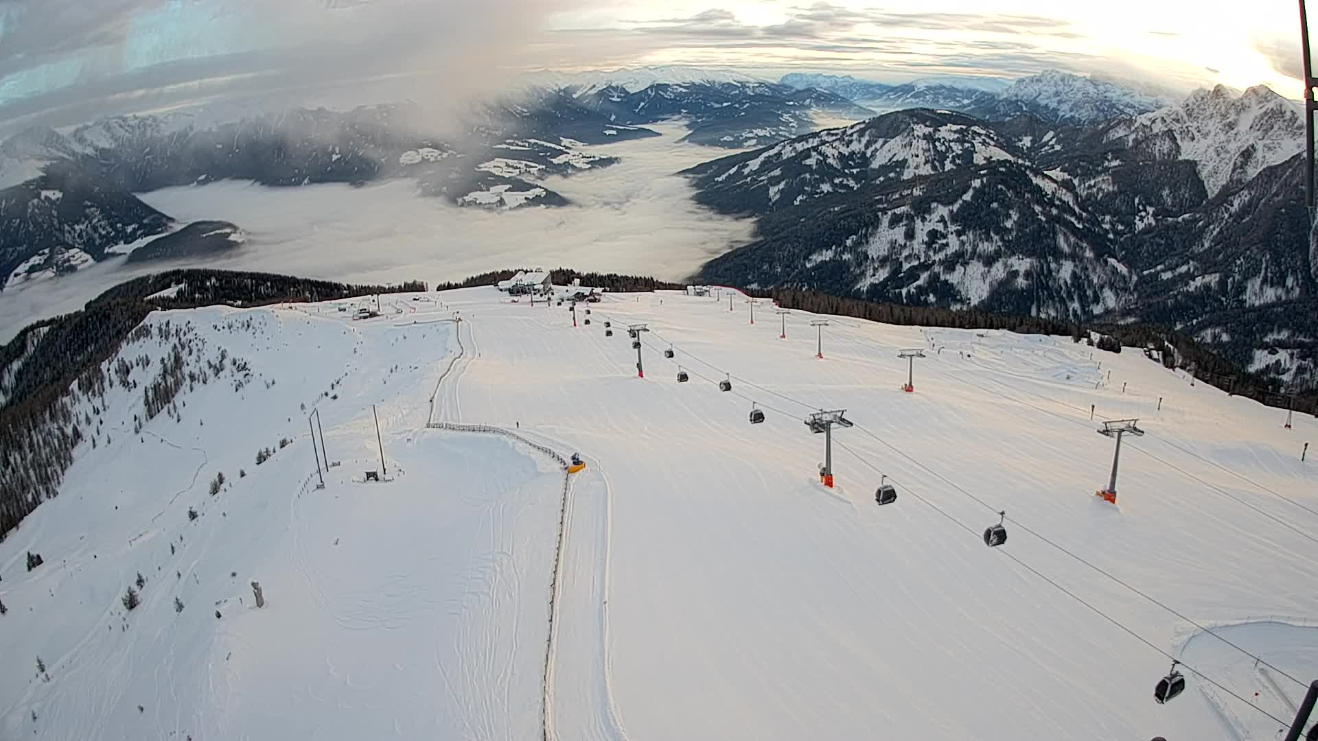 Kronplatz-Gipfel | Blick nach Olang – Valdaora