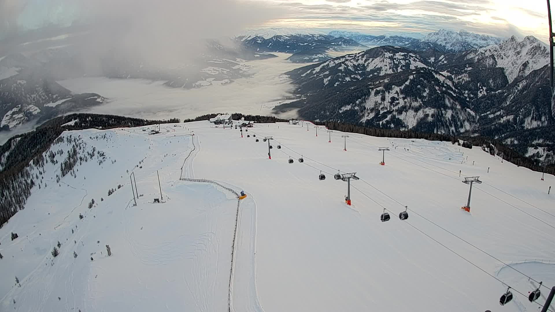 Kronplatz-Gipfel | Blick nach Olang – Valdaora