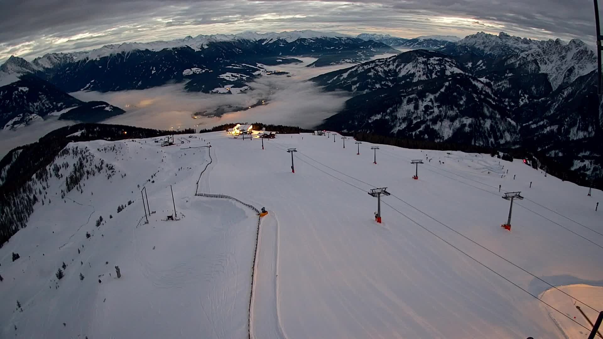 Kronplatz-Gipfel | Blick nach Olang – Valdaora