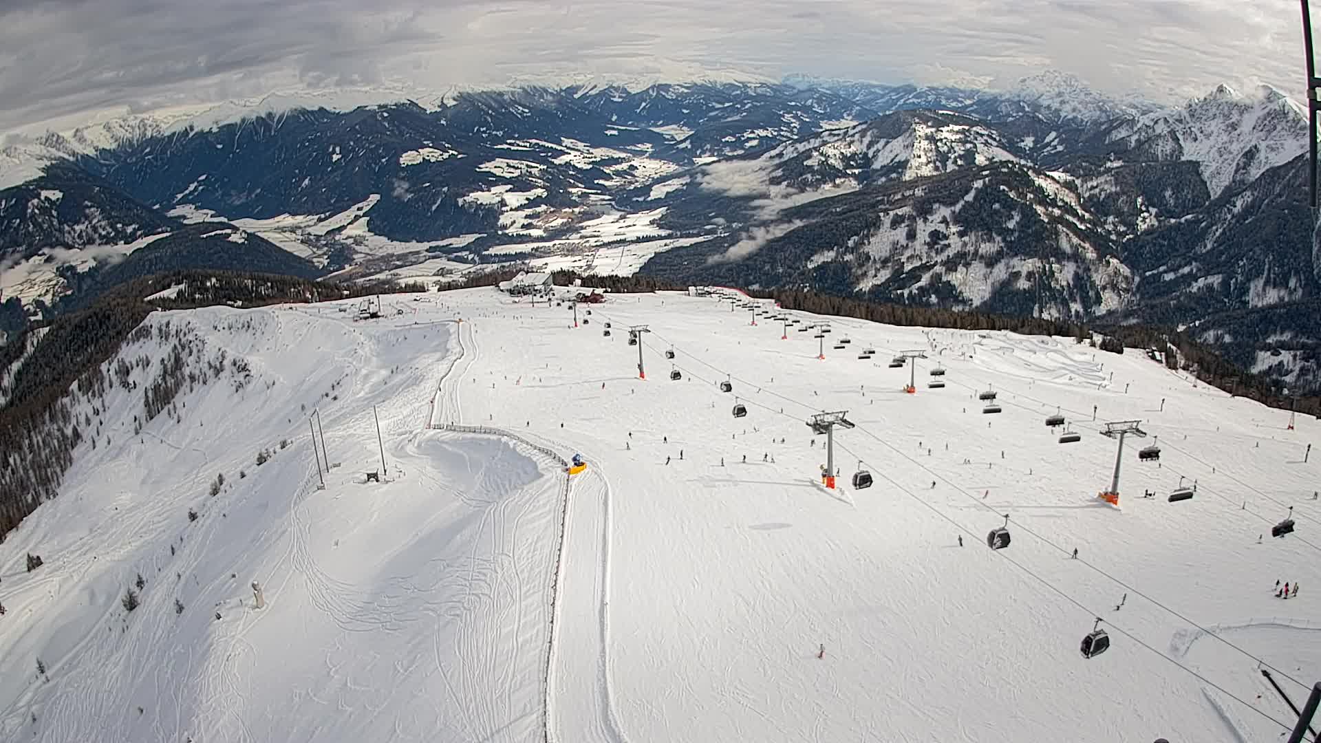 Kronplatz-Gipfel | Blick nach Olang – Valdaora