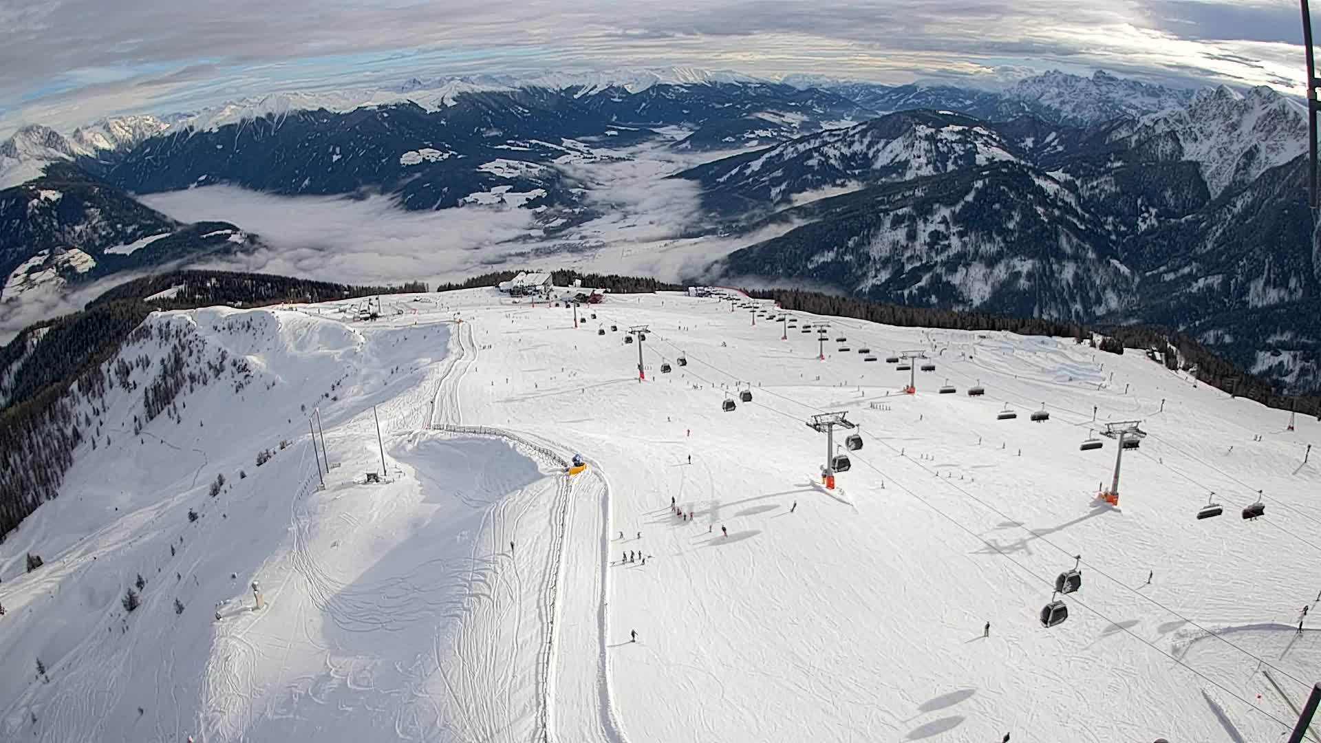 Kronplatz vrh | pogled na Valdaora – Olang