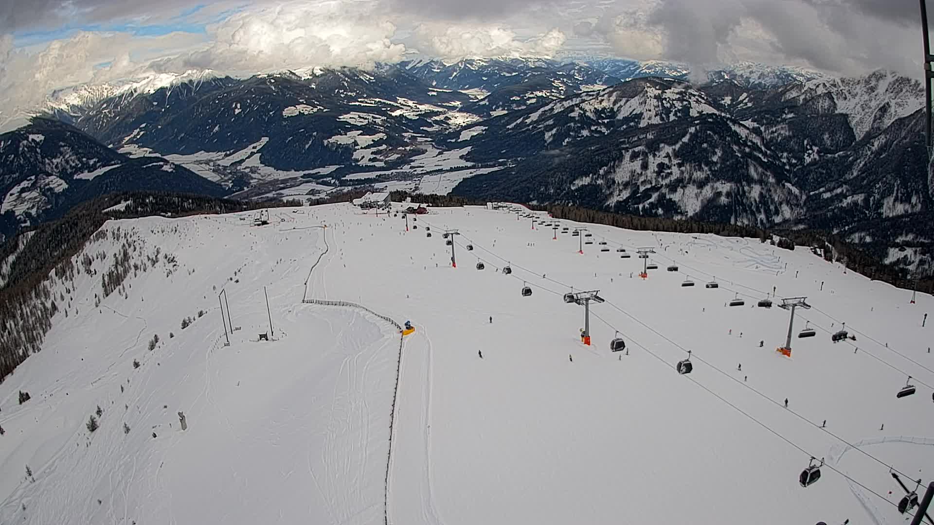 Kronplatz-Gipfel | Blick nach Olang – Valdaora