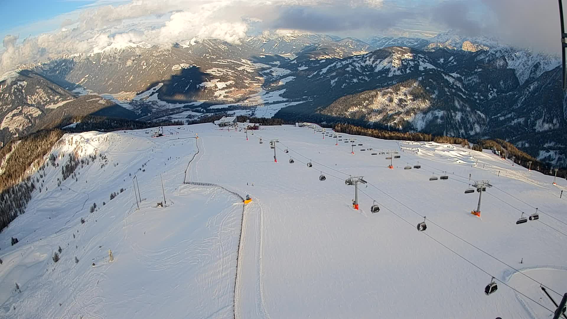 Kronplatz-Gipfel | Blick nach Olang – Valdaora