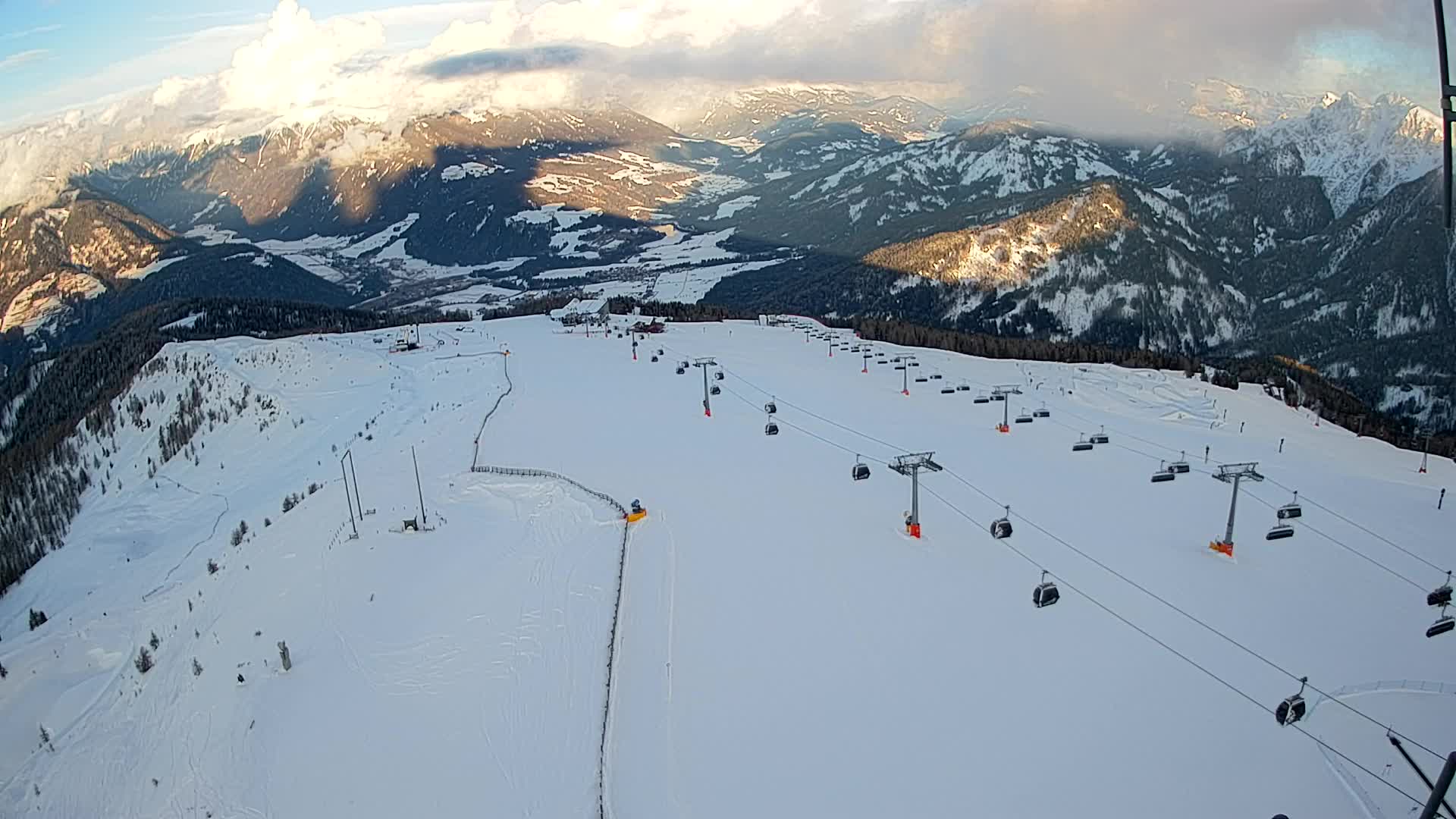 Kronplatz-Gipfel | Blick nach Olang – Valdaora