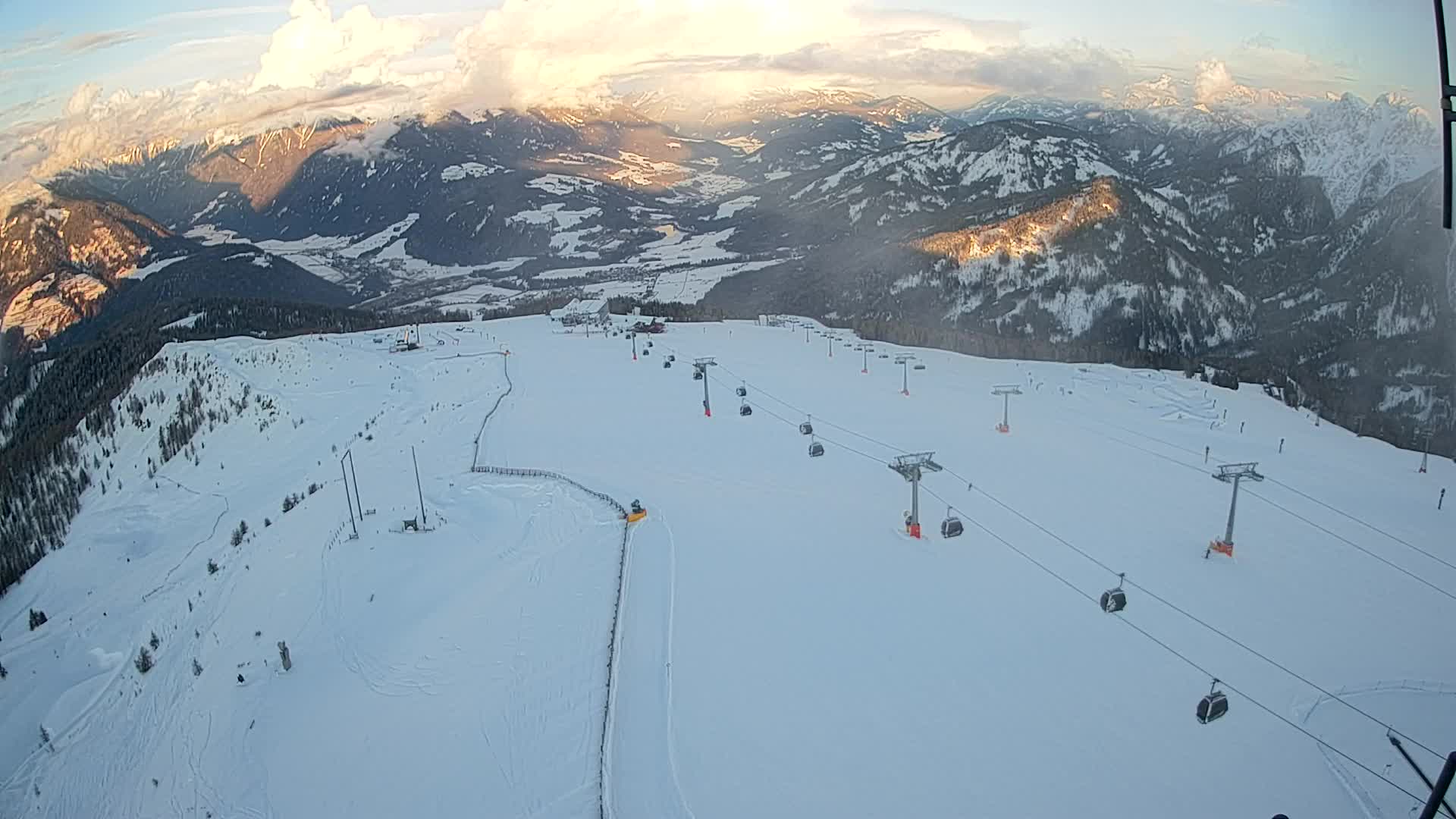 Kronplatz-Gipfel | Blick nach Olang – Valdaora