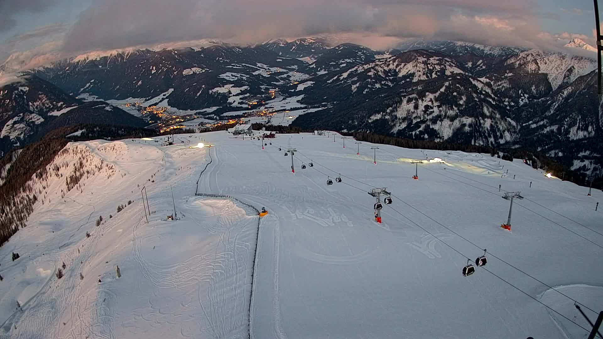 Kronplatz-Gipfel | Blick nach Olang – Valdaora