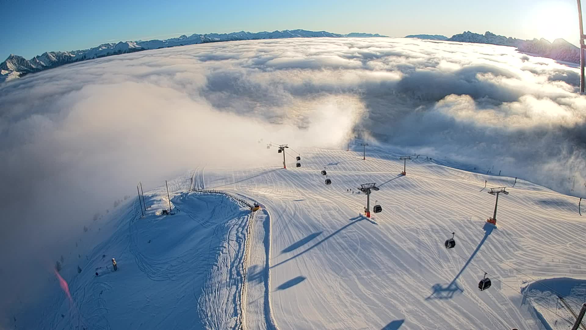Kronplatz-Gipfel | Blick nach Olang – Valdaora