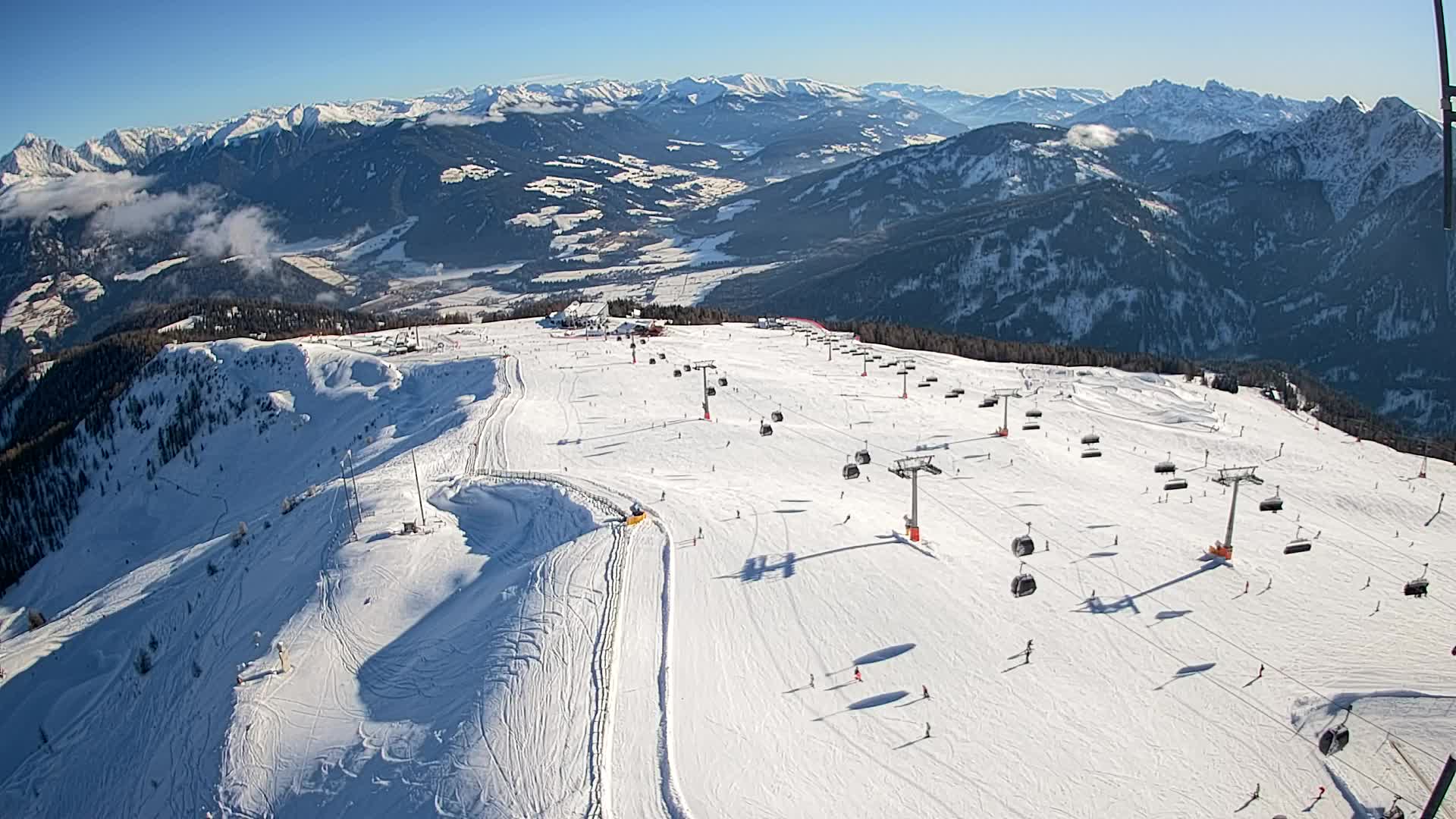 Kronplatz-Gipfel | Blick nach Olang – Valdaora