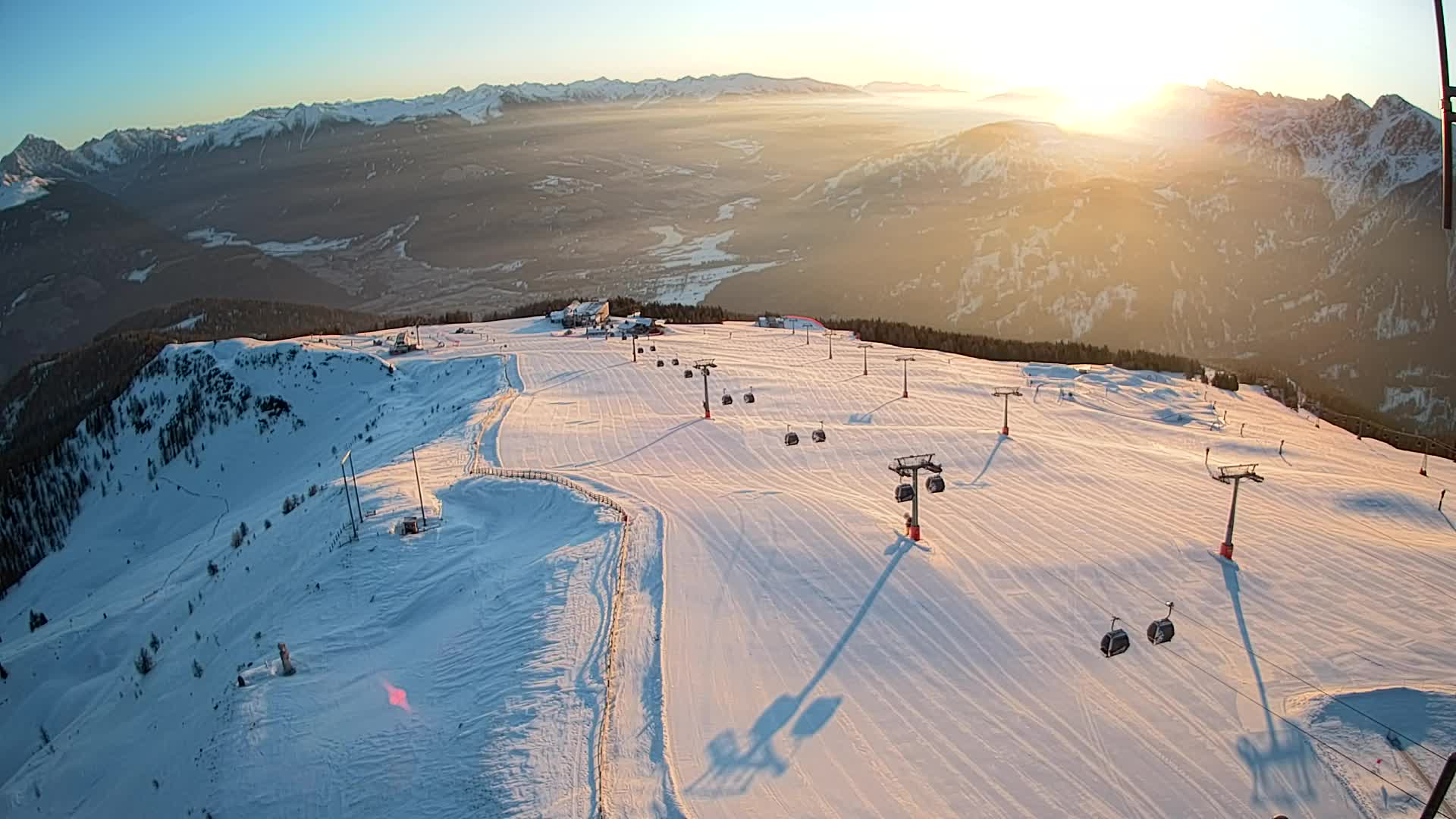 Kronplatz-Gipfel | Blick nach Olang – Valdaora