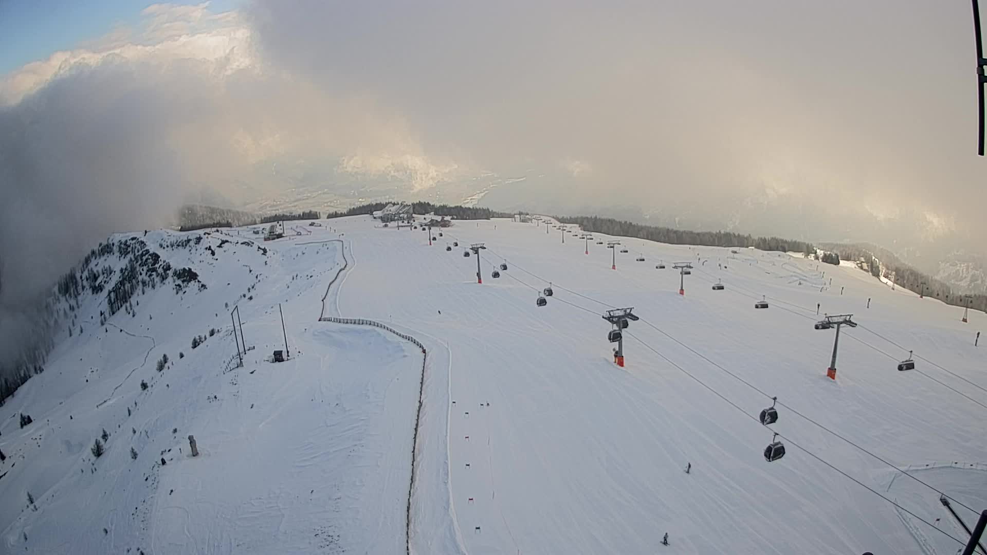Kronplatz-Gipfel | Blick nach Olang – Valdaora