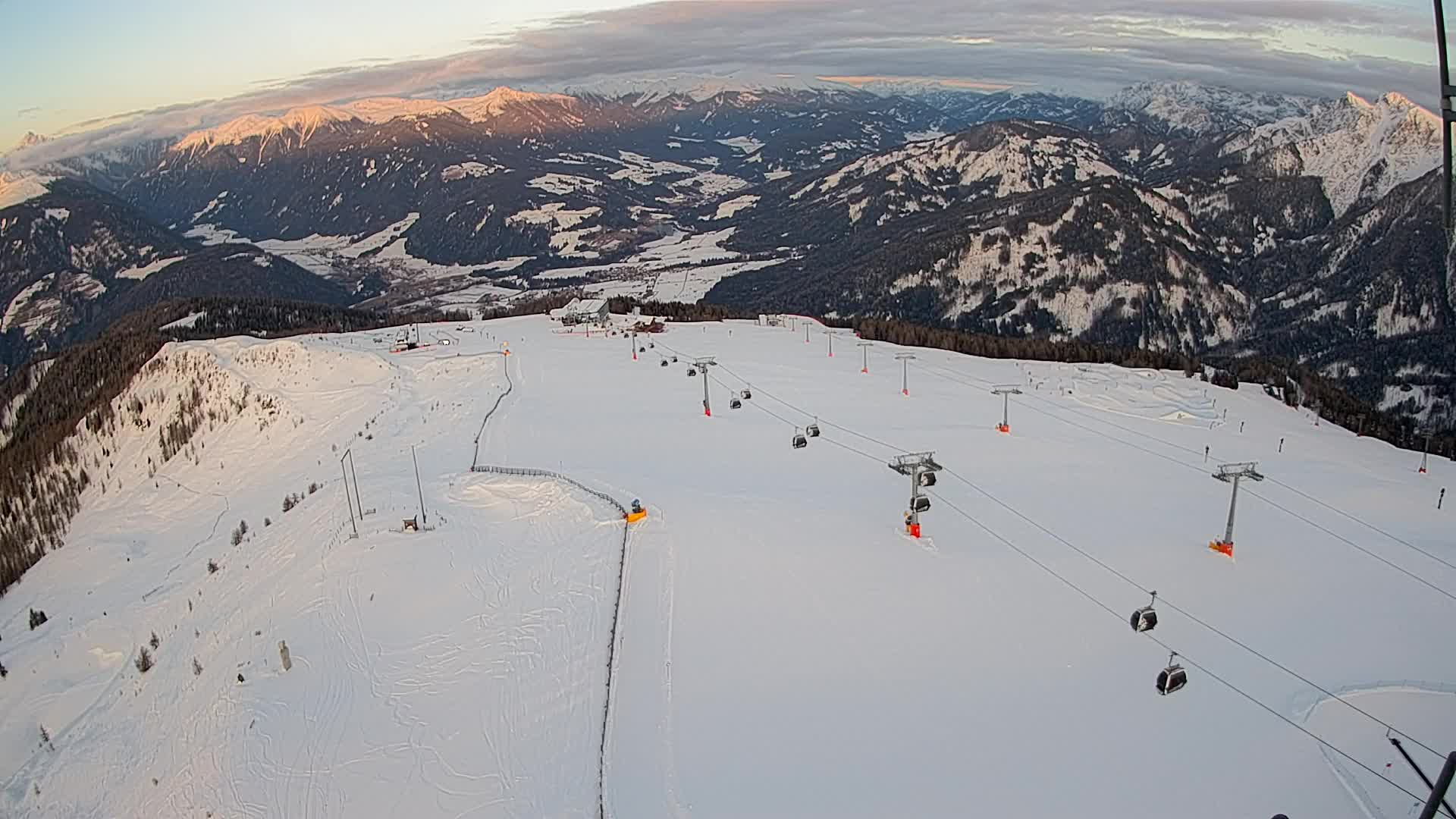 Kronplatz-Gipfel | Blick nach Olang – Valdaora