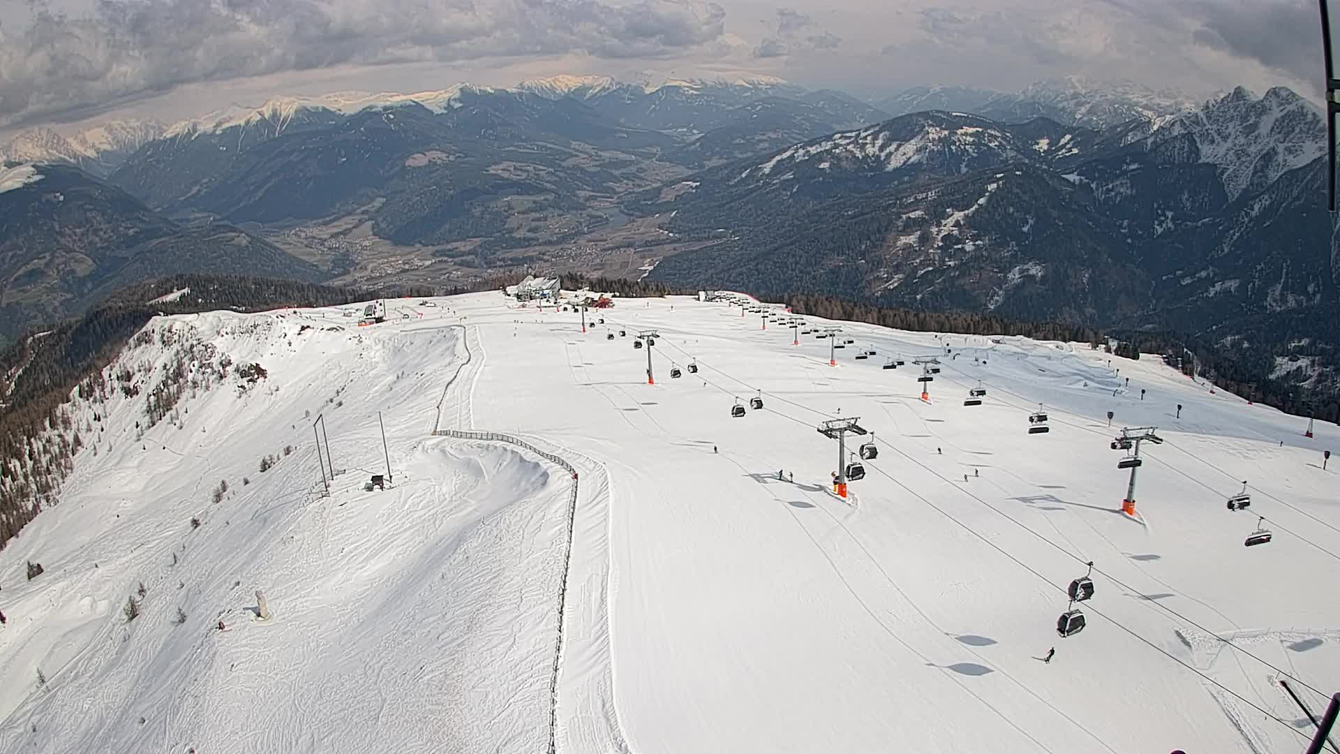 Kronplatz-Gipfel | Blick nach Olang – Valdaora
