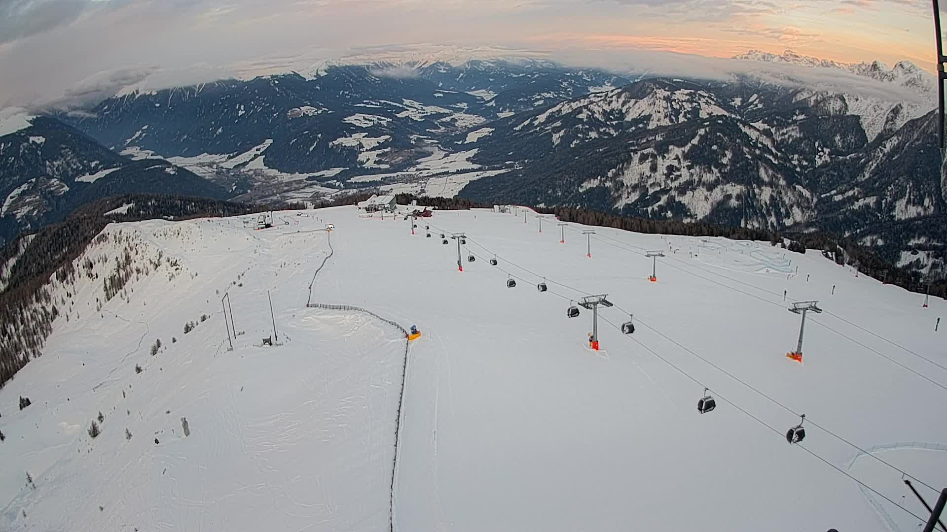 Kronplatz-Gipfel | Blick nach Olang – Valdaora