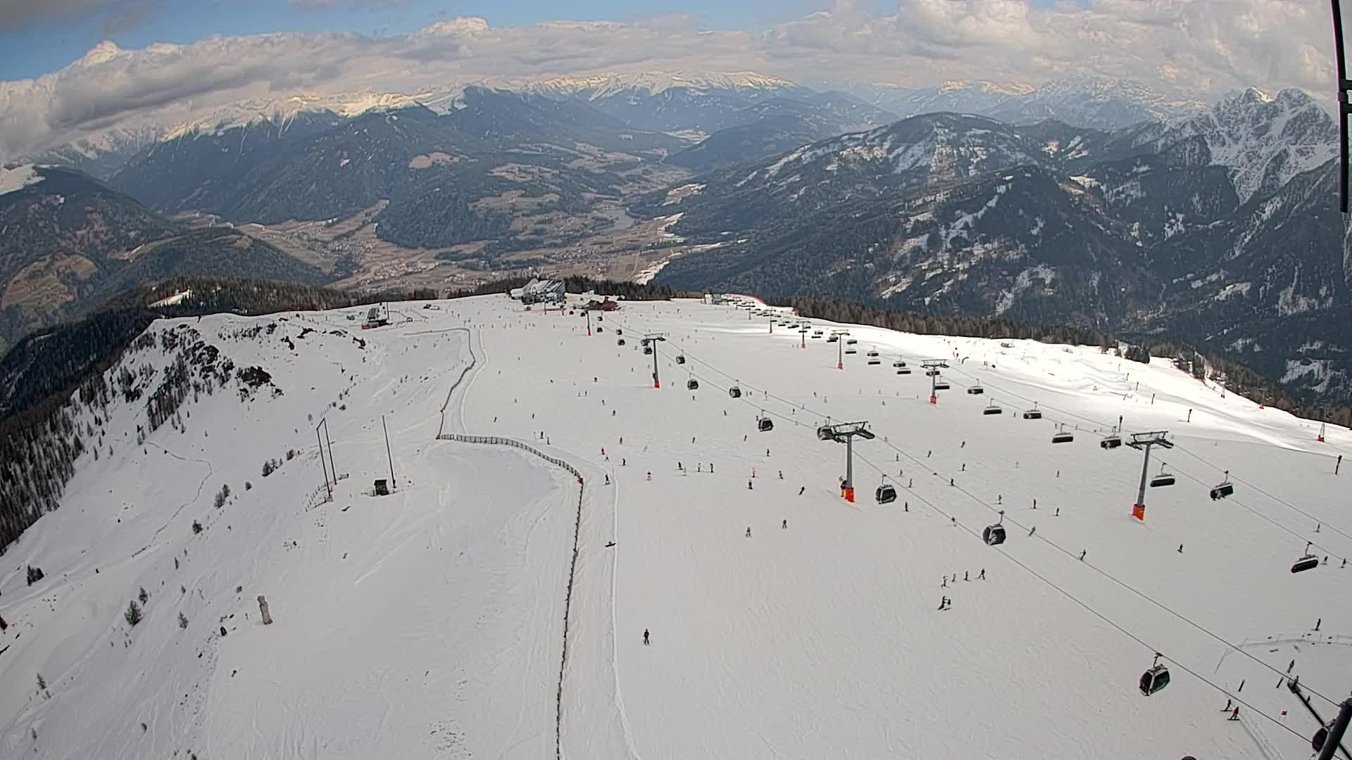 Kronplatz-Gipfel | Blick nach Olang – Valdaora