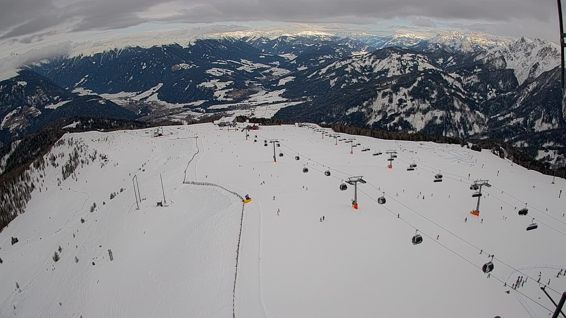 Kronplatz-Gipfel | Blick nach Olang – Valdaora