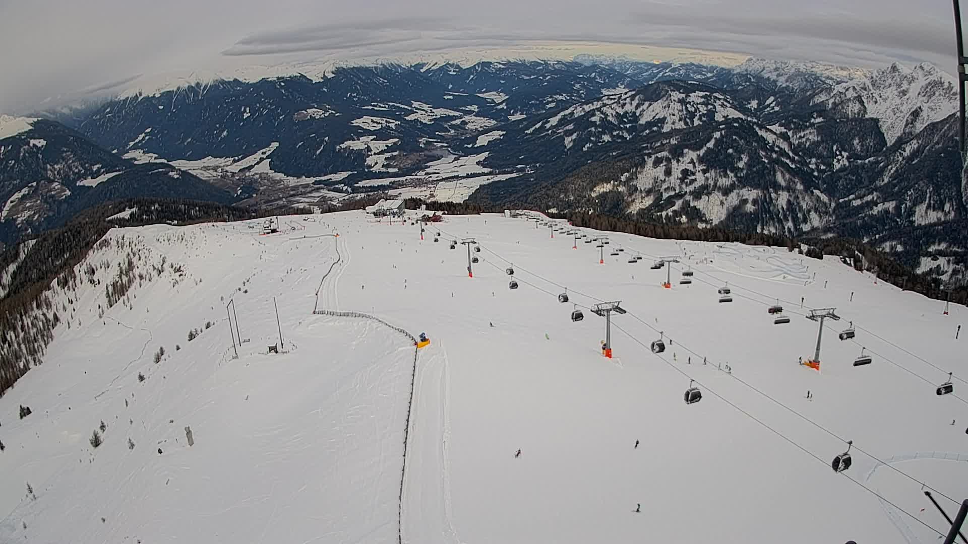 Kronplatz-Gipfel | Blick nach Olang – Valdaora