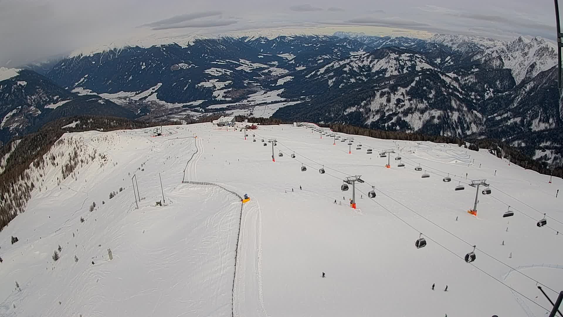 Kronplatz-Gipfel | Blick nach Olang – Valdaora
