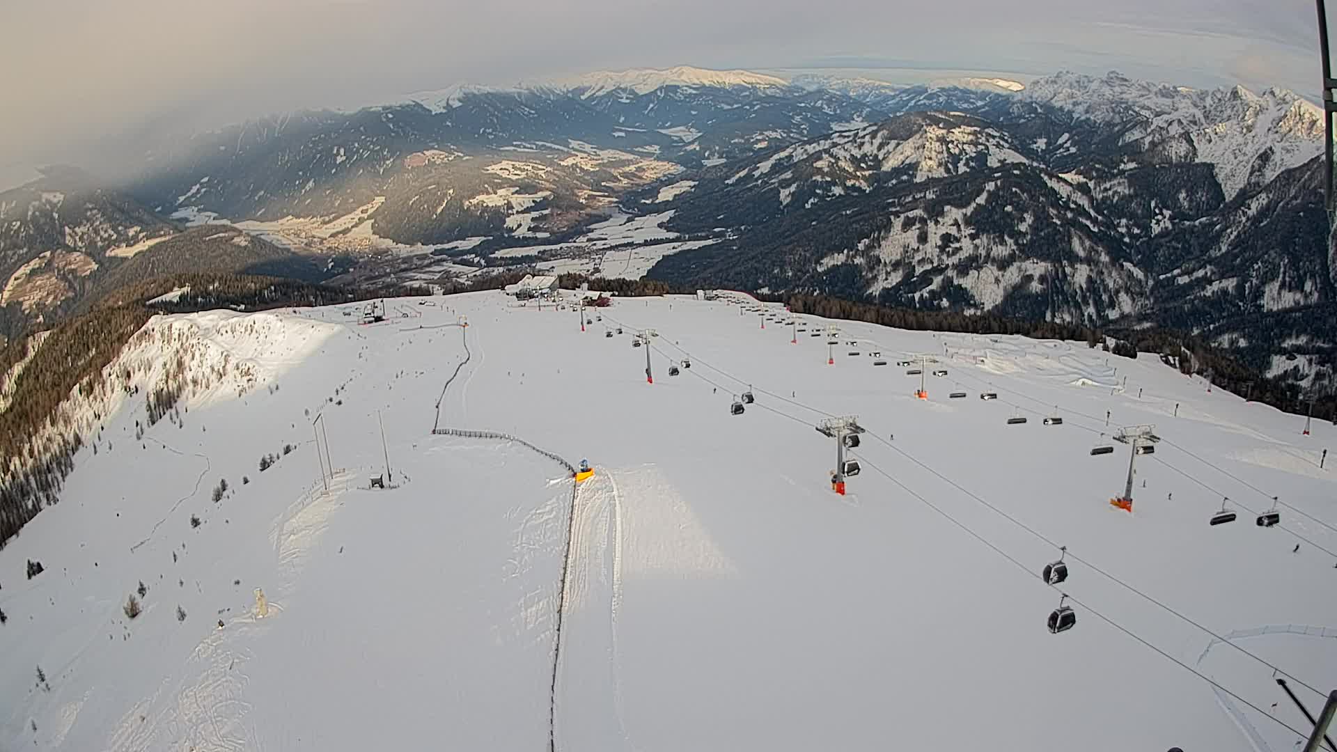 Kronplatz-Gipfel | Blick nach Olang – Valdaora