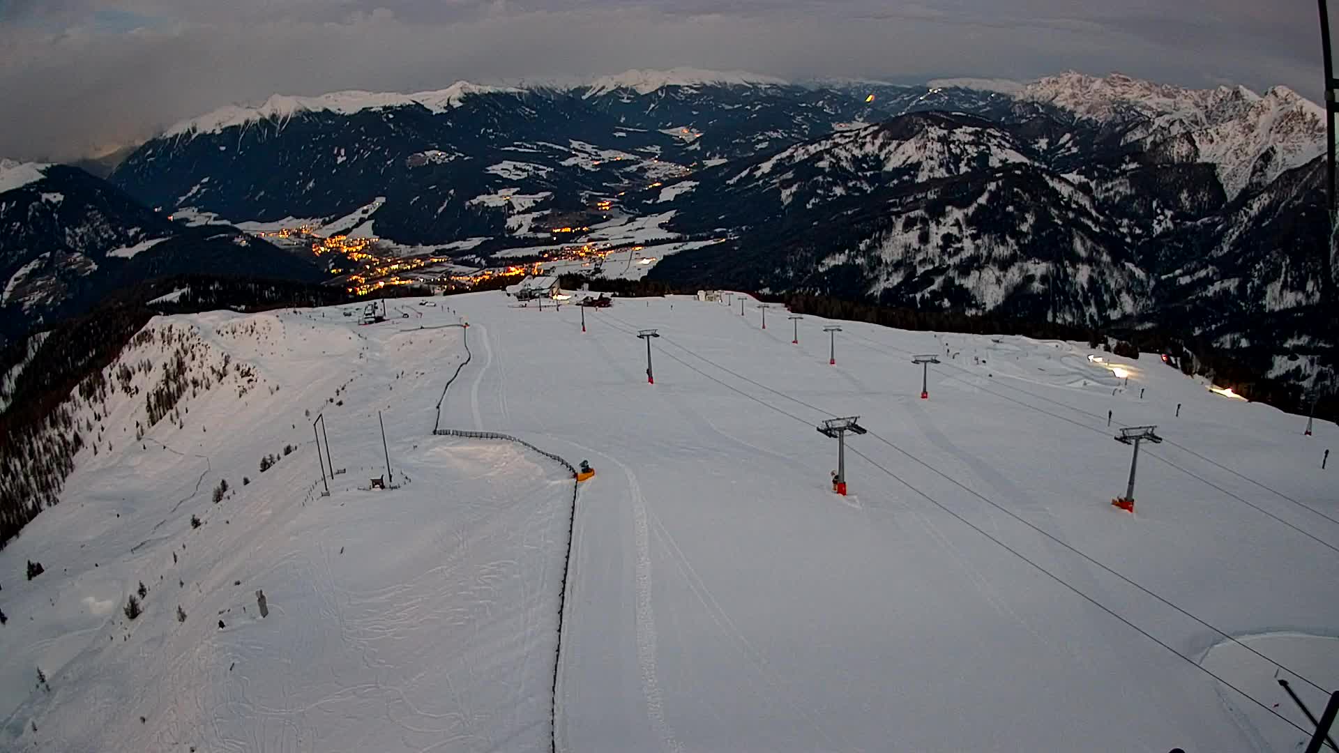 Kronplatz-Gipfel | Blick nach Olang – Valdaora
