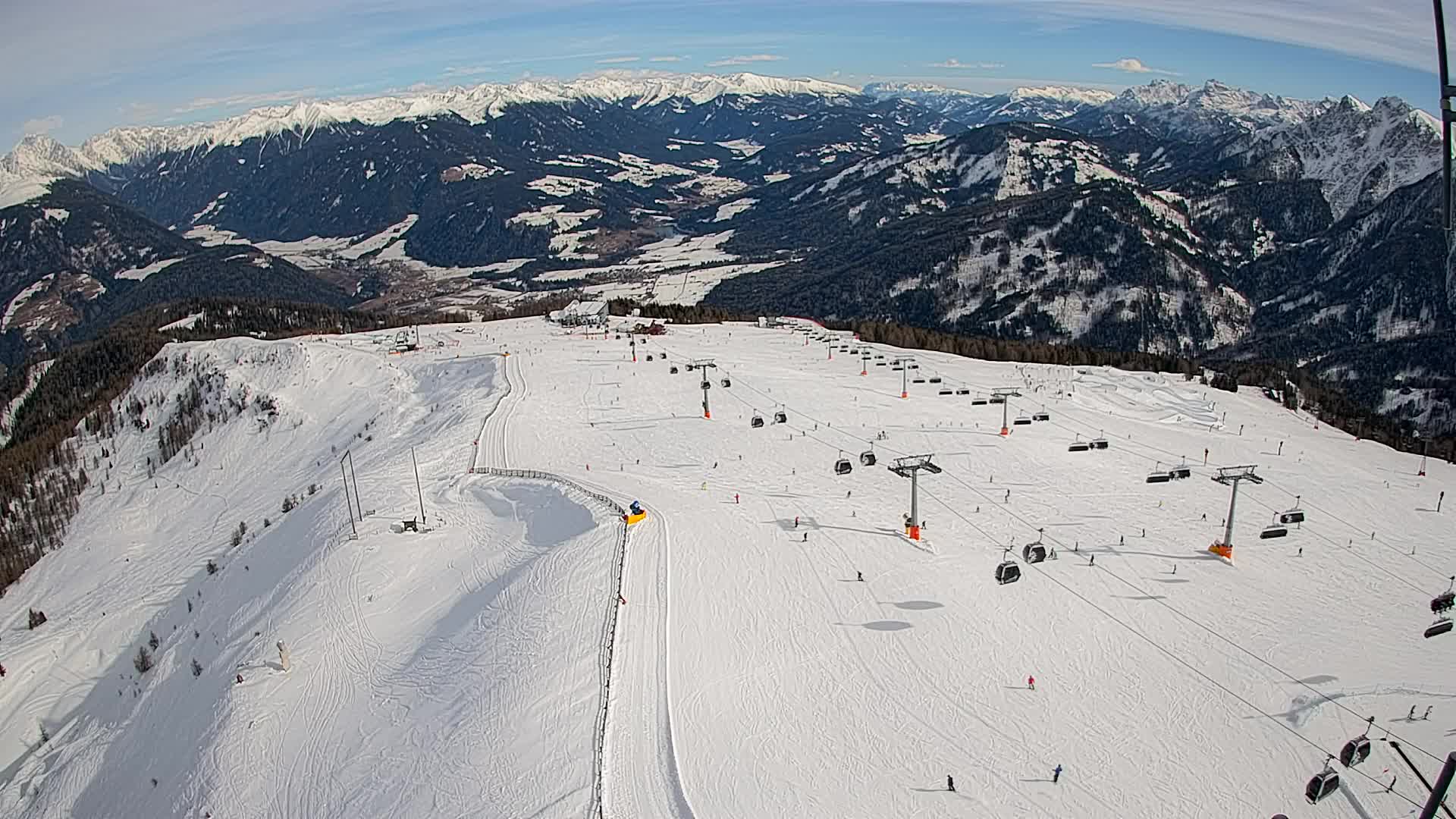 Kronplatz-Gipfel | Blick nach Olang – Valdaora