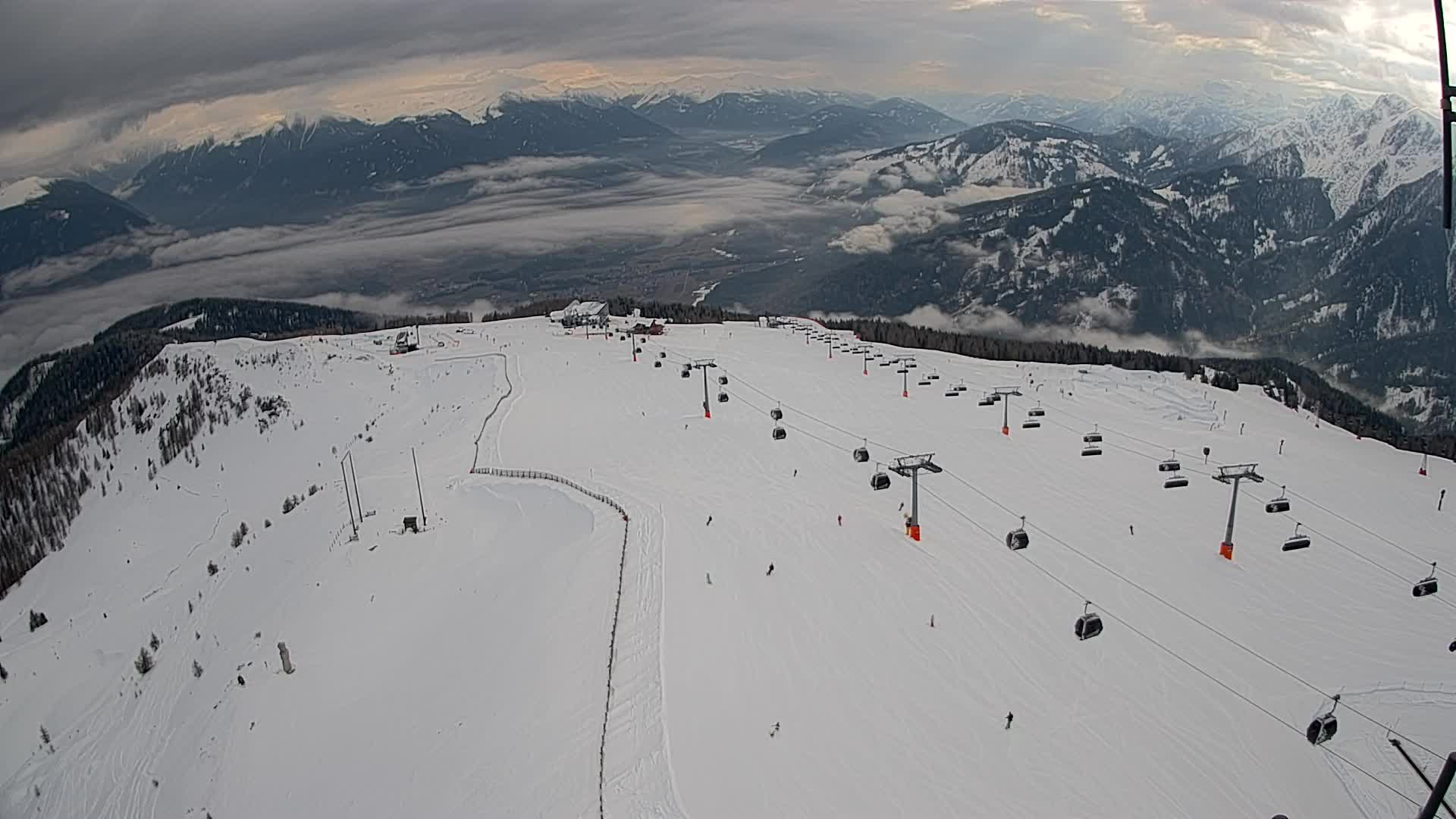 Kronplatz-Gipfel | Blick nach Olang – Valdaora