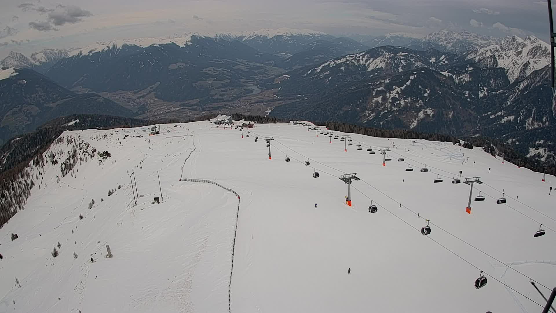 Kronplatz-Gipfel | Blick nach Olang – Valdaora