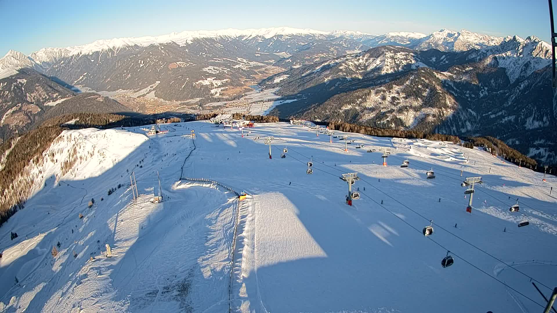 Kronplatz-Gipfel | Blick nach Olang – Valdaora